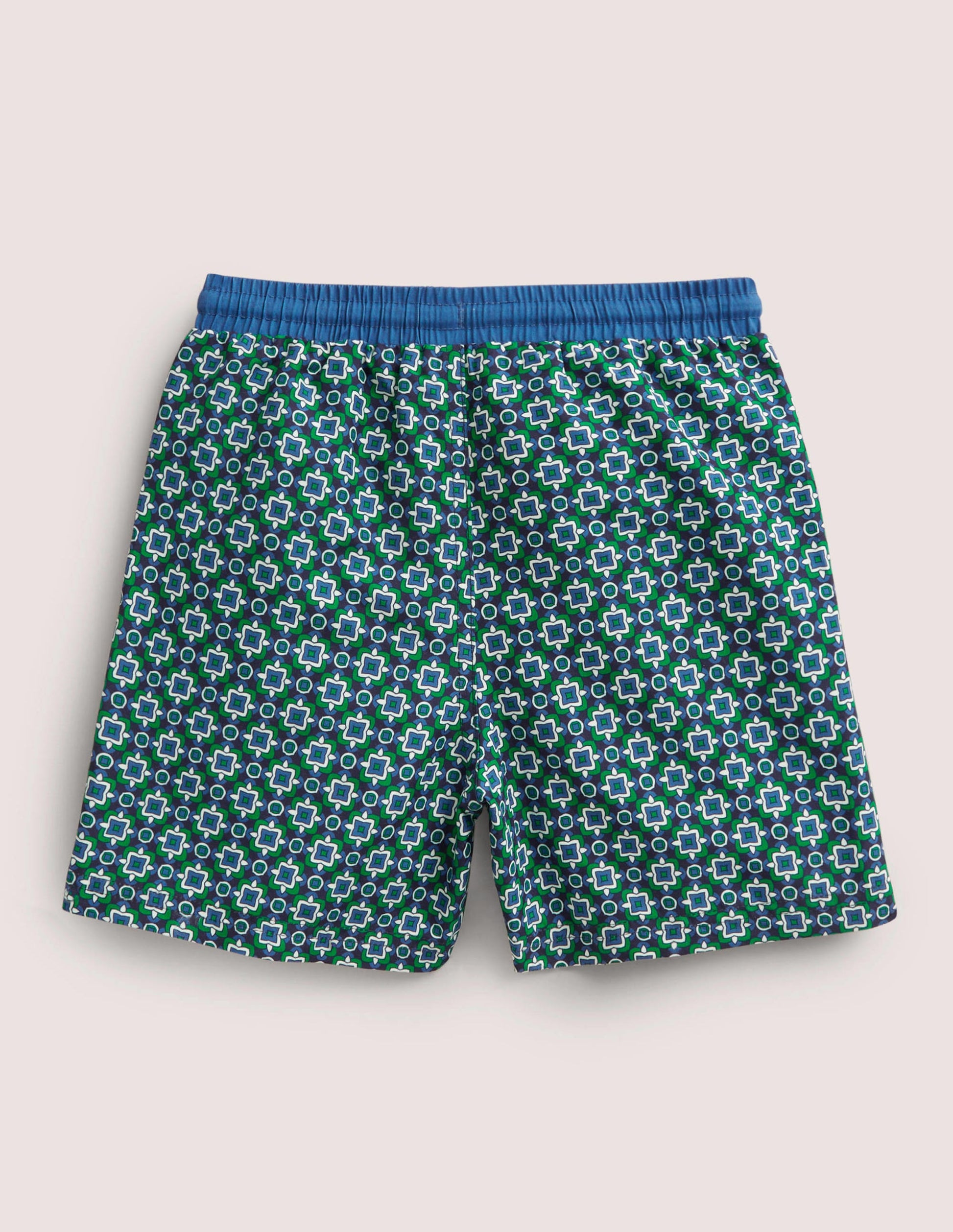 Swim Trunks-Highland Green Tile Geo-2