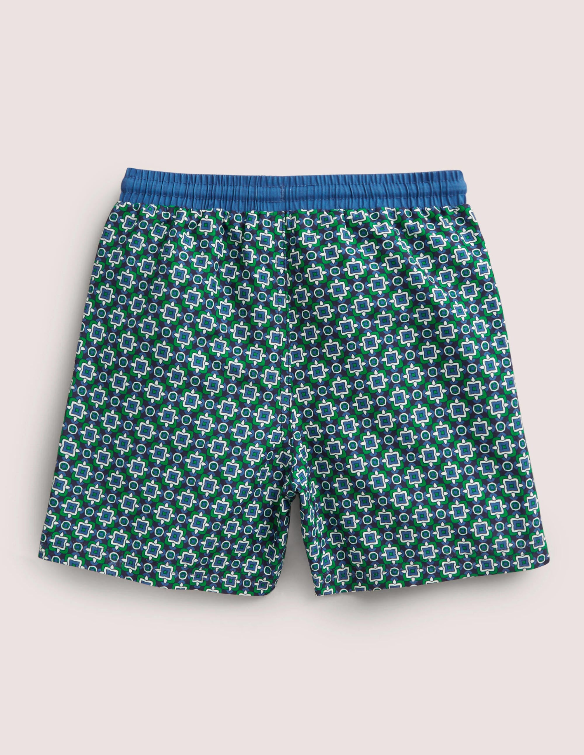 Swim Trunks-Highland Green Tile Geo - Image 2