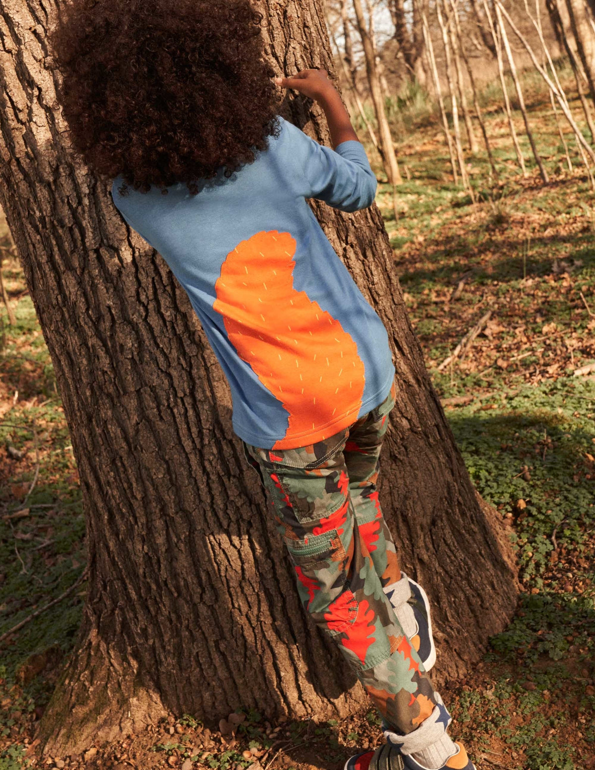 Cosy Lined Cargo Pants-Rosemary Autumn Leaf Camo-10