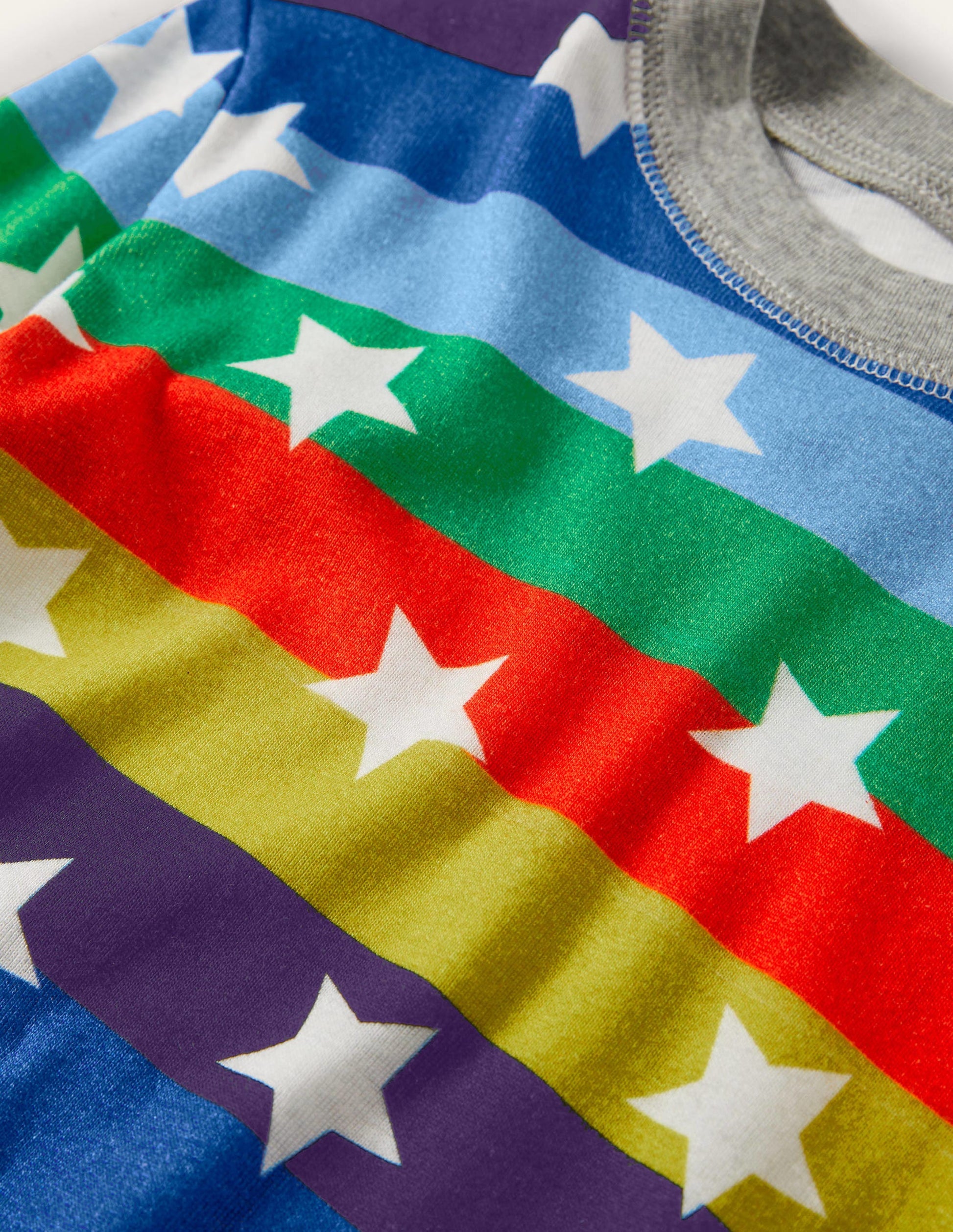 Snug Glow-in-the-dark Pajamas-Rainbow Stars-3
