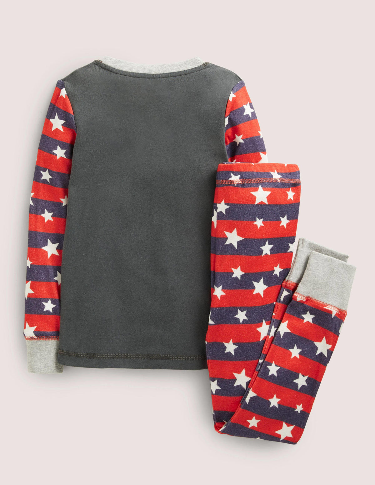 Grey Bat Glow-in-the-dark Halloween Pajamas-Smoke Grey Bat - Image 2