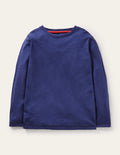 Supersoft Long-sleeved T-shirt-College Navy Marl
