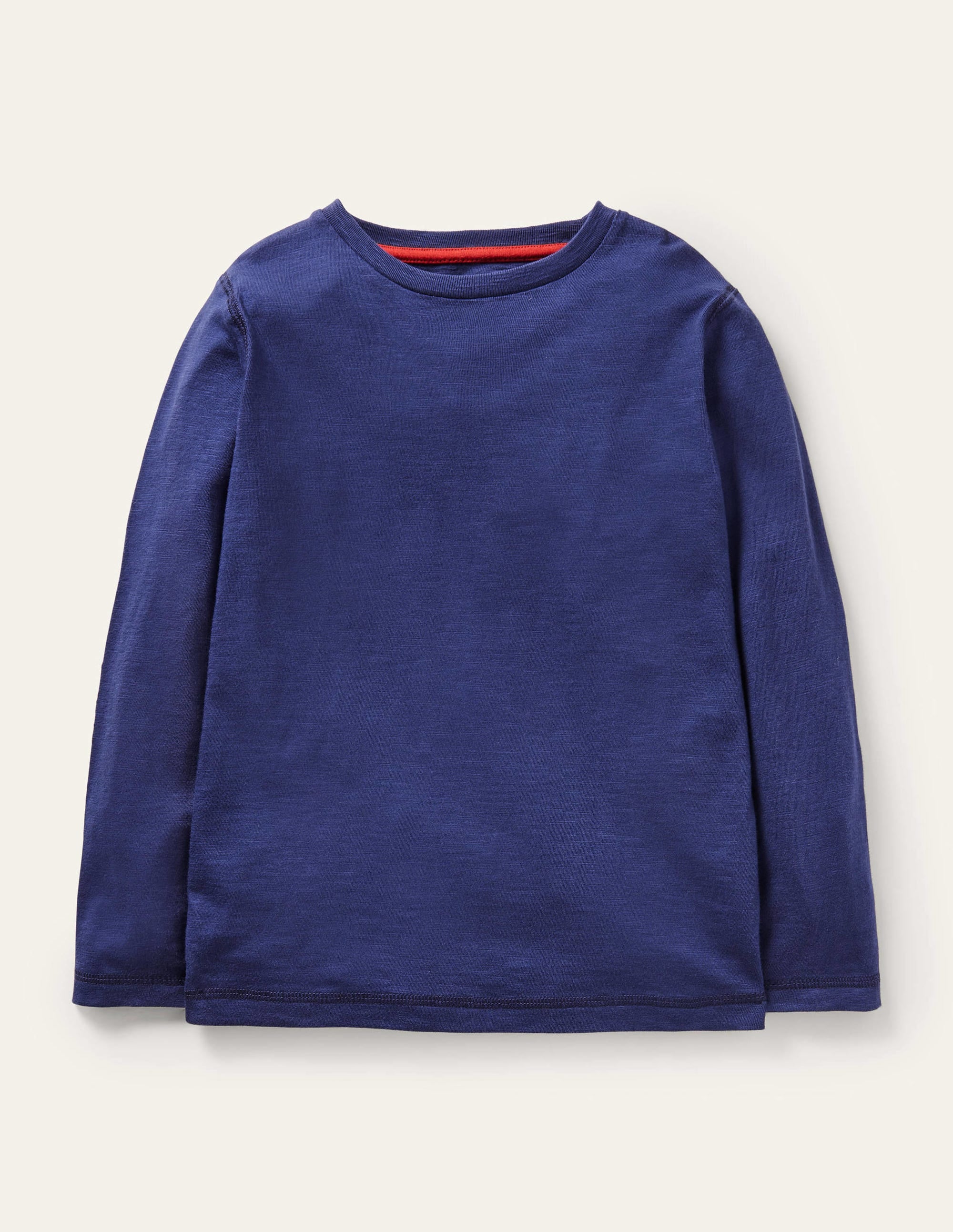 Supersoft Long-sleeved T-shirt-College Navy Marl - Image 1