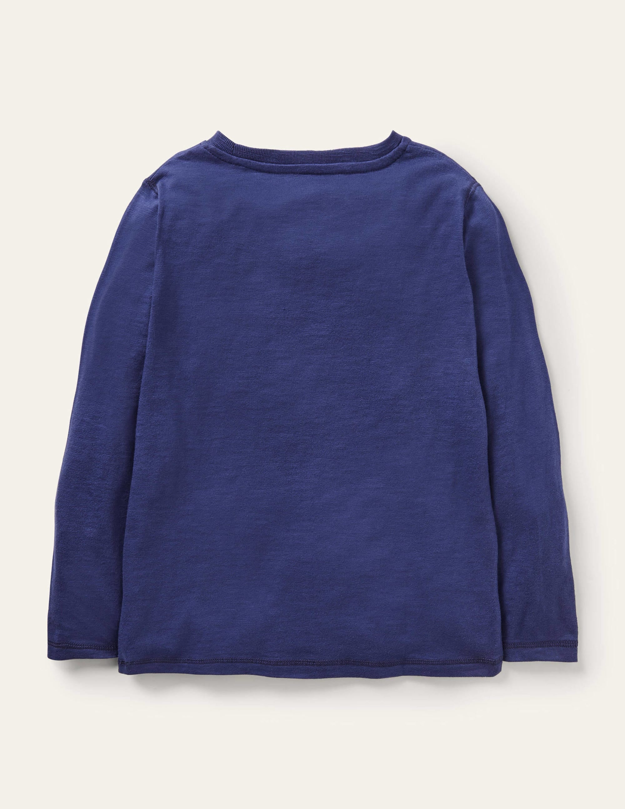 Supersoft Long-sleeved T-shirt-College Navy Marl - Image 2