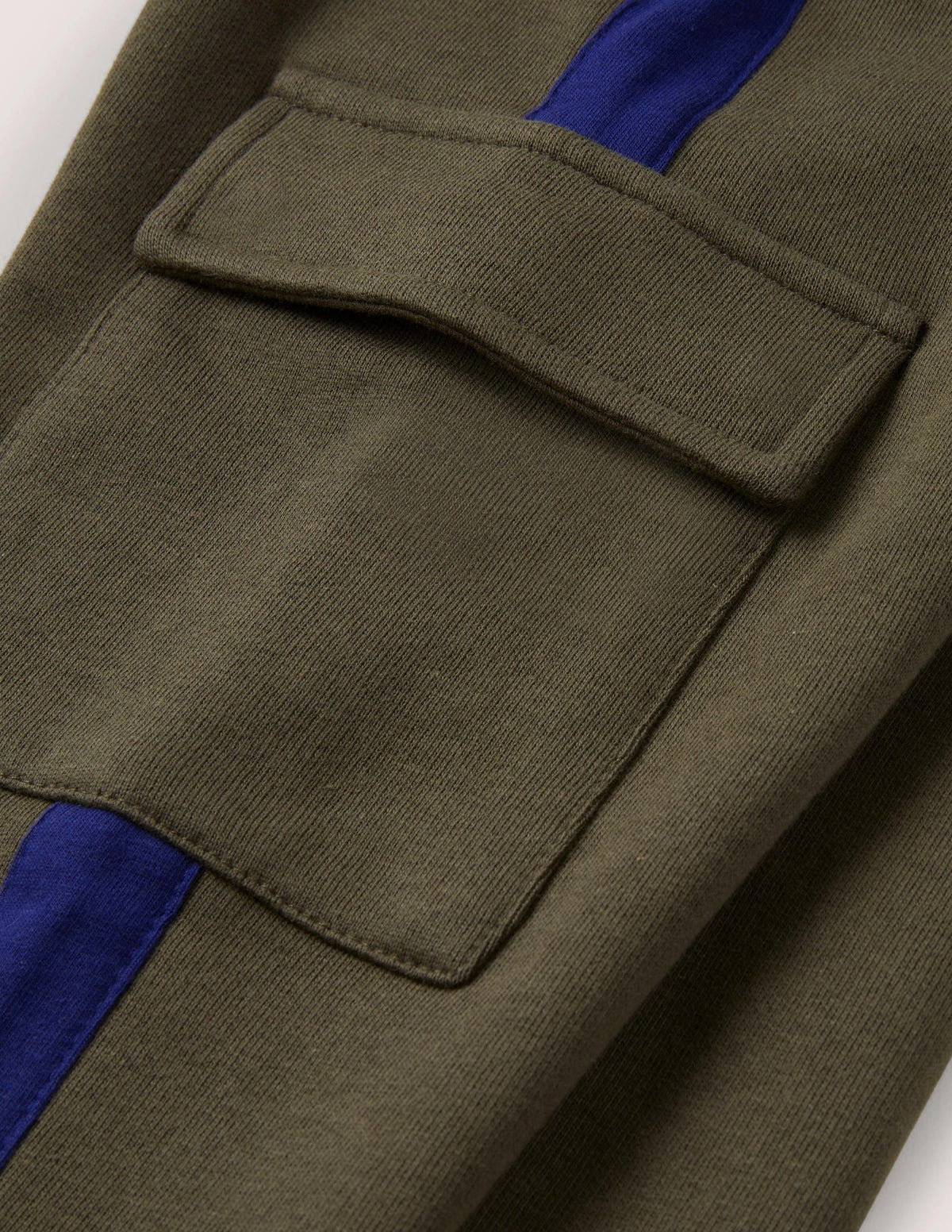 Jersey Cargo Jogger-Classic Khaki/ College Navy-3