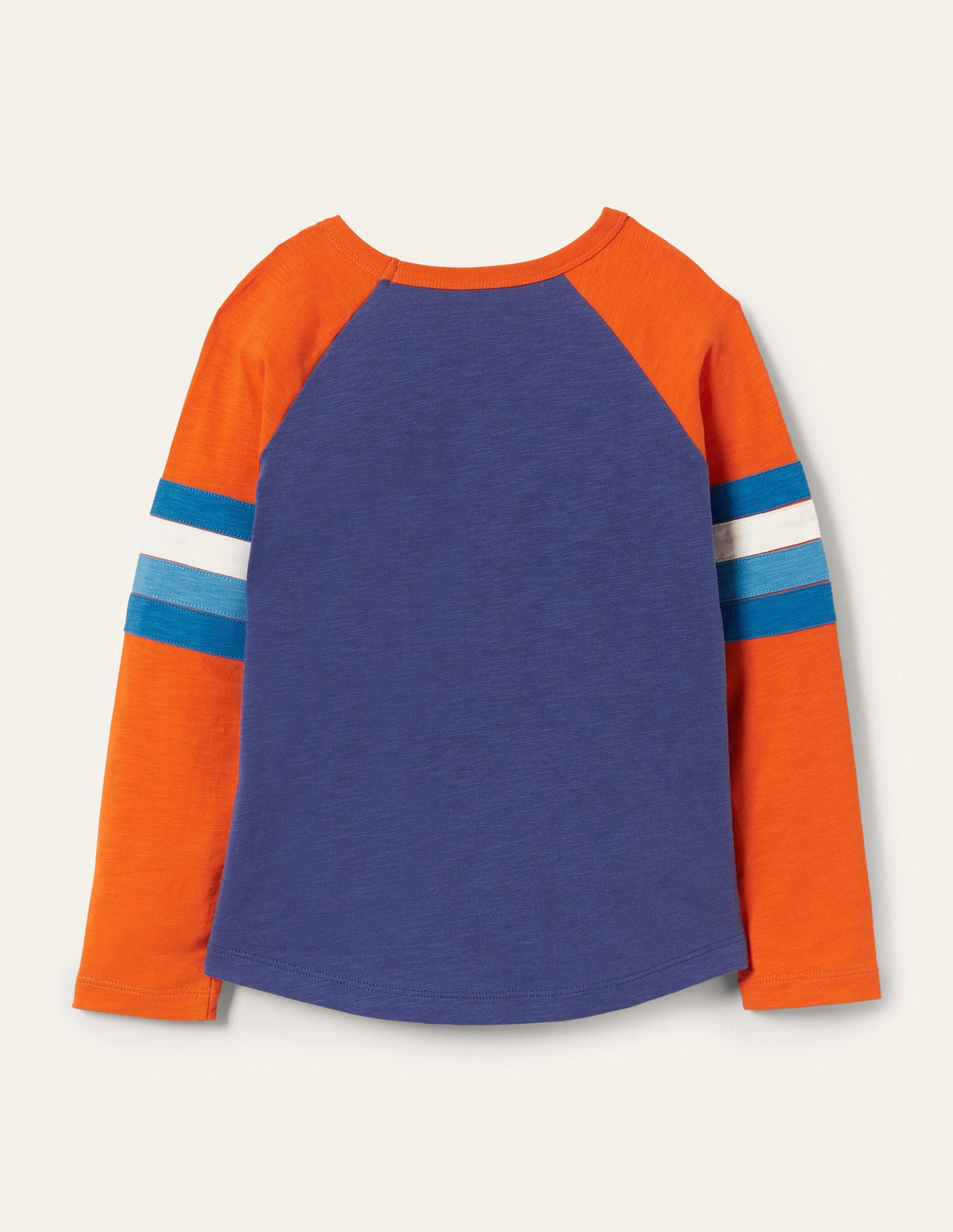 Raglan T-Shirt-Starboard Blue/Orange-2