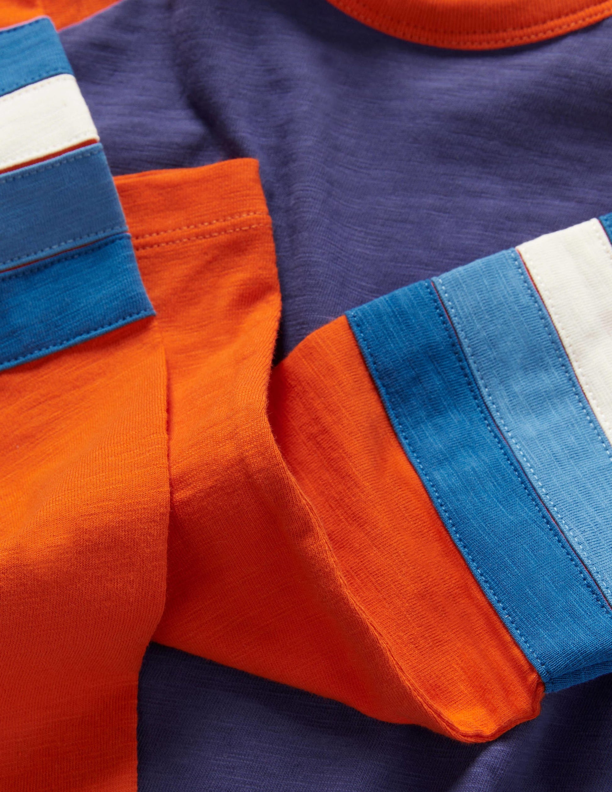 Raglan T-Shirt-Starboard Blue/Orange-3