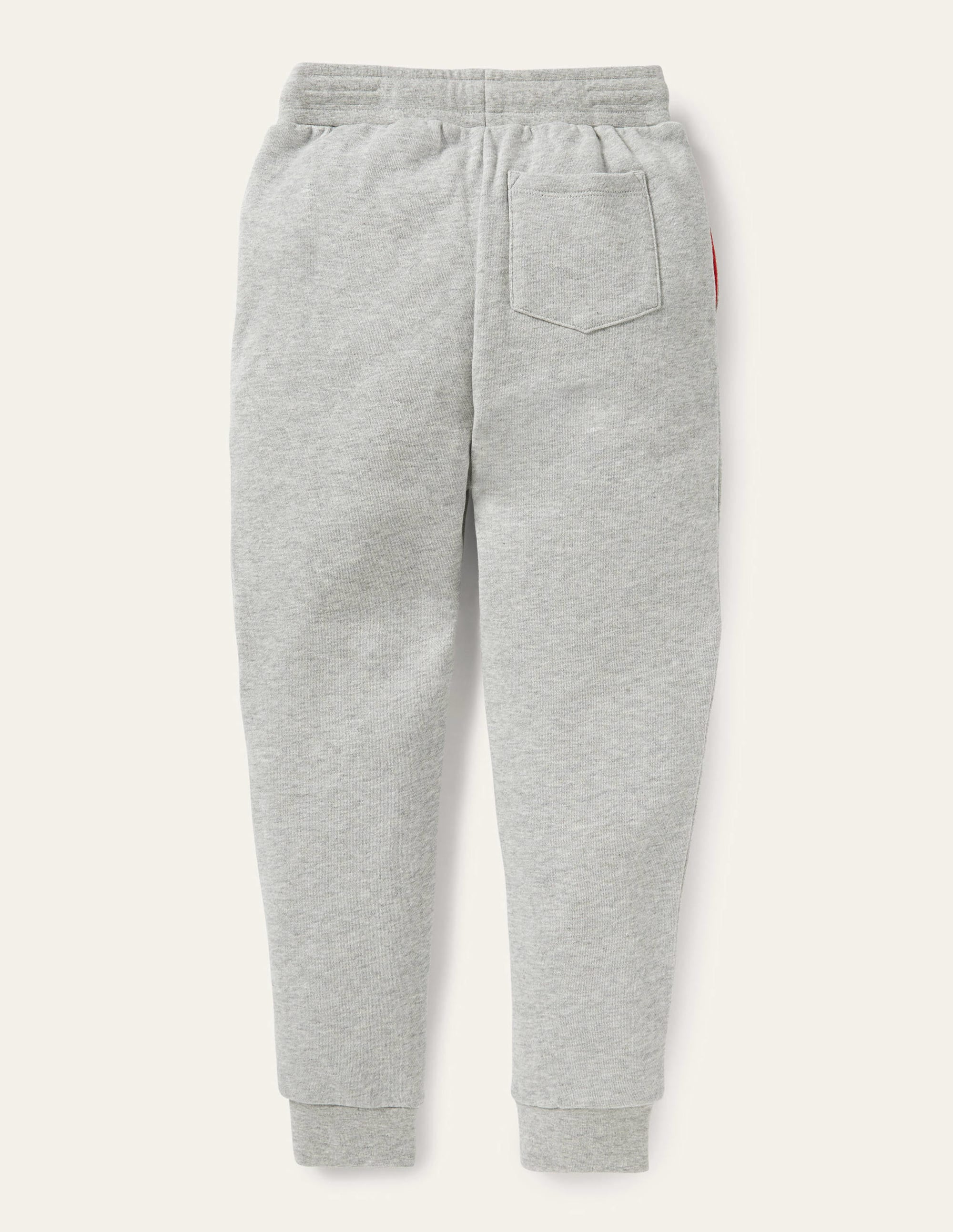 Appliqué Knee Joggers-Grey Marl Dinosaur - Image 2