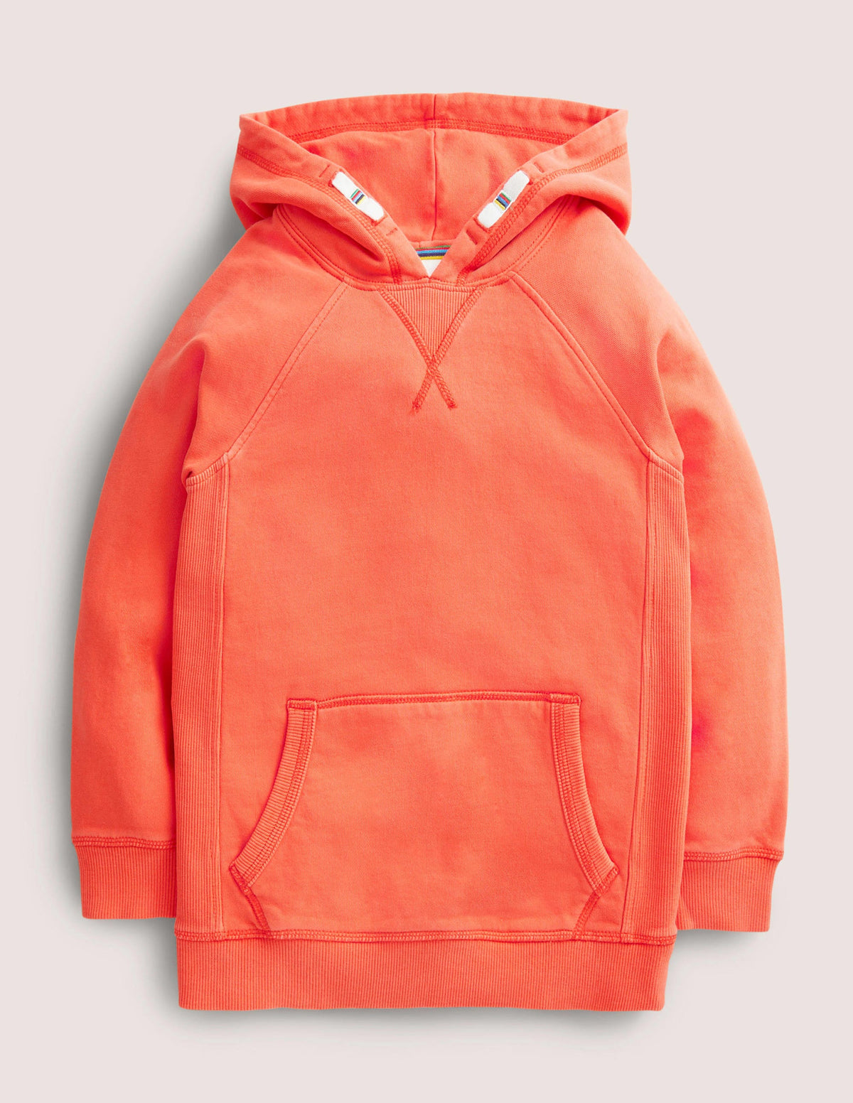 Garment Dye Hoodie-Mandarin Orange-1