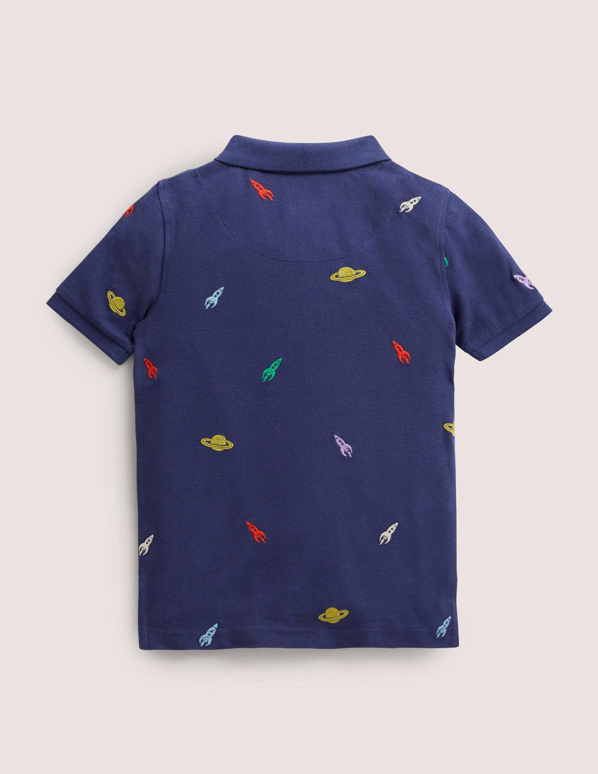 Piqué Polo Shirt-Starboard Blue Space-2