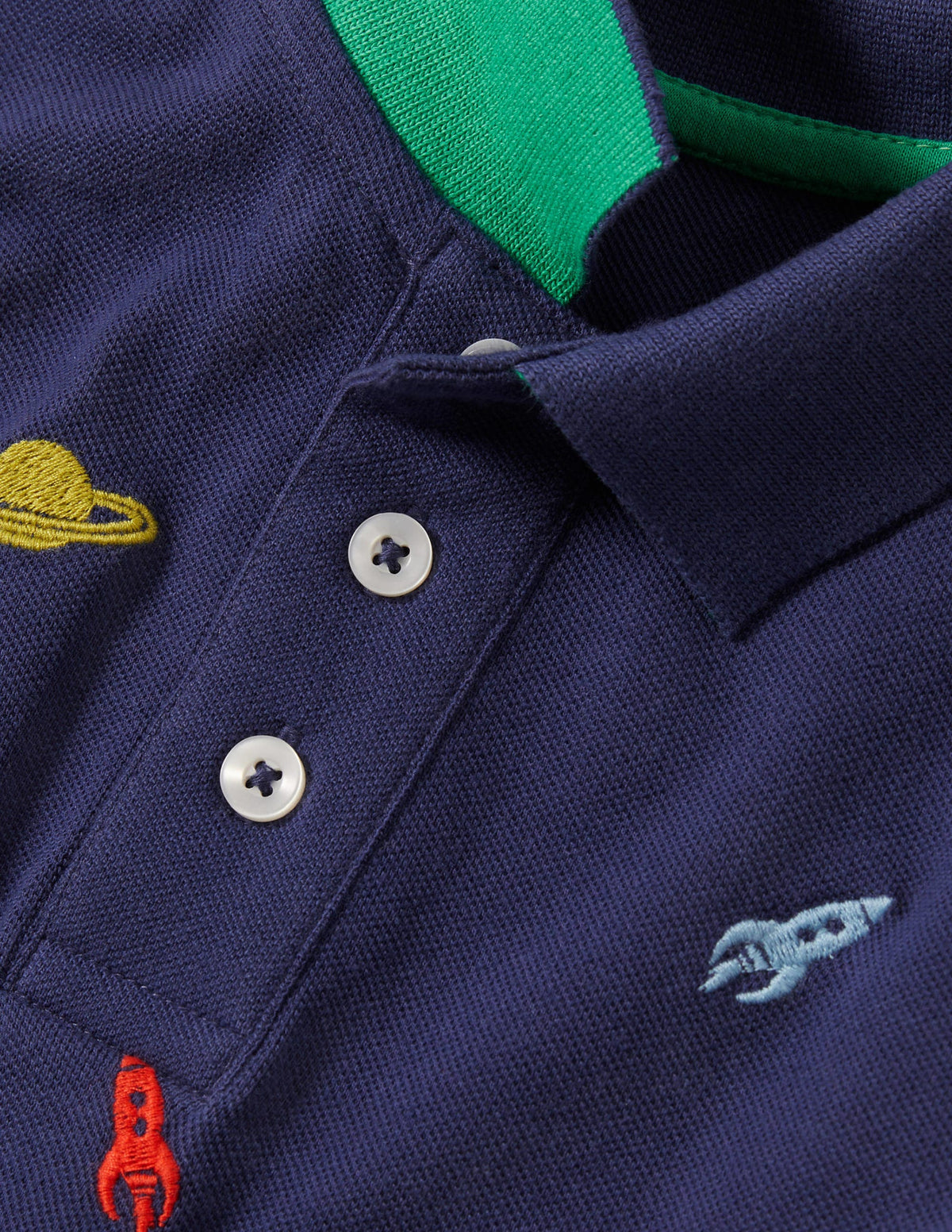 Piqué Polo Shirt-Starboard Blue Space-3