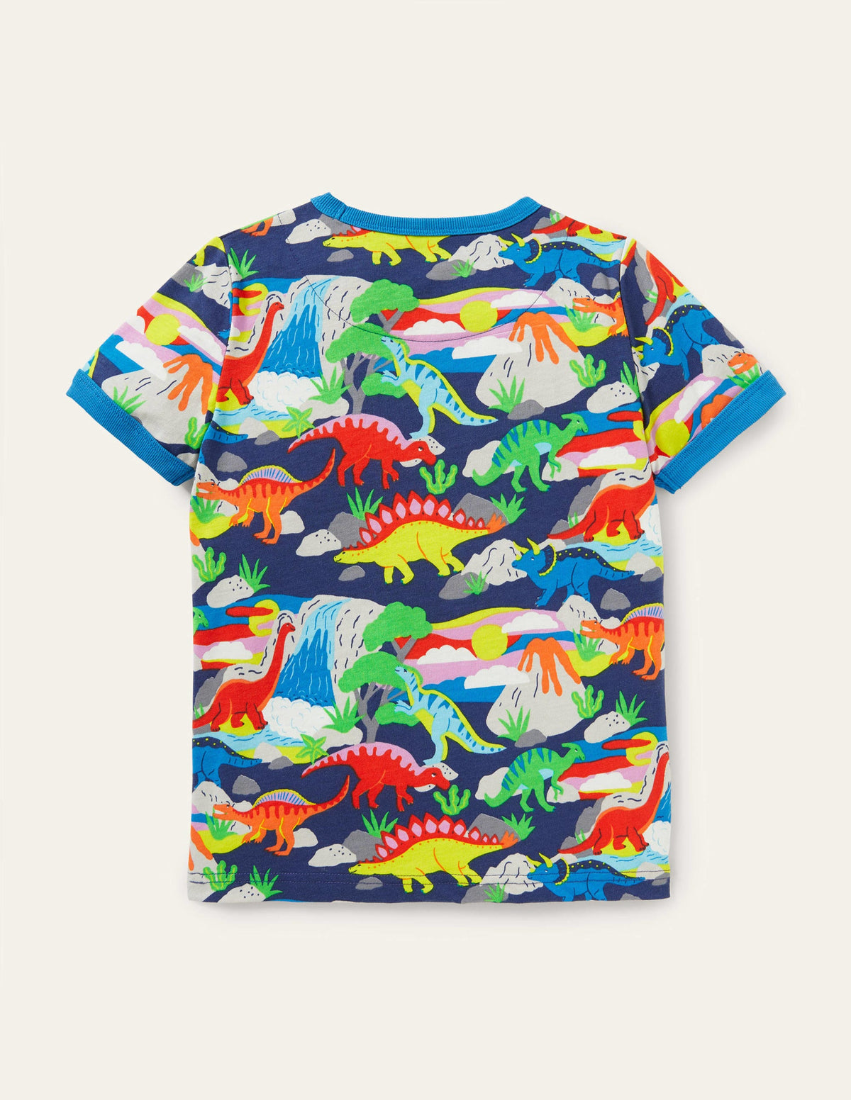 Graphic Vacation T-shirt-Multi Dino - Image 2
