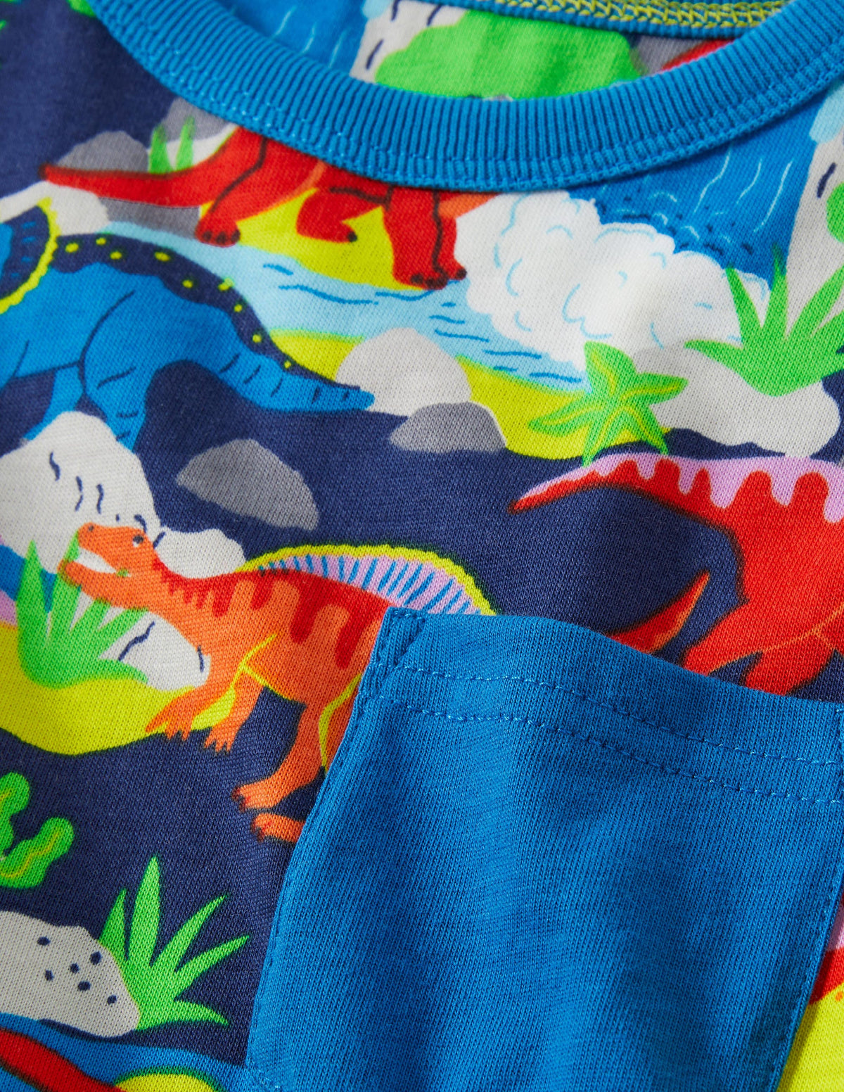 Graphic Vacation T-shirt-Multi Dino - Image 3