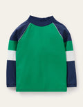Rash Guard-Shamrock Green/College Navy