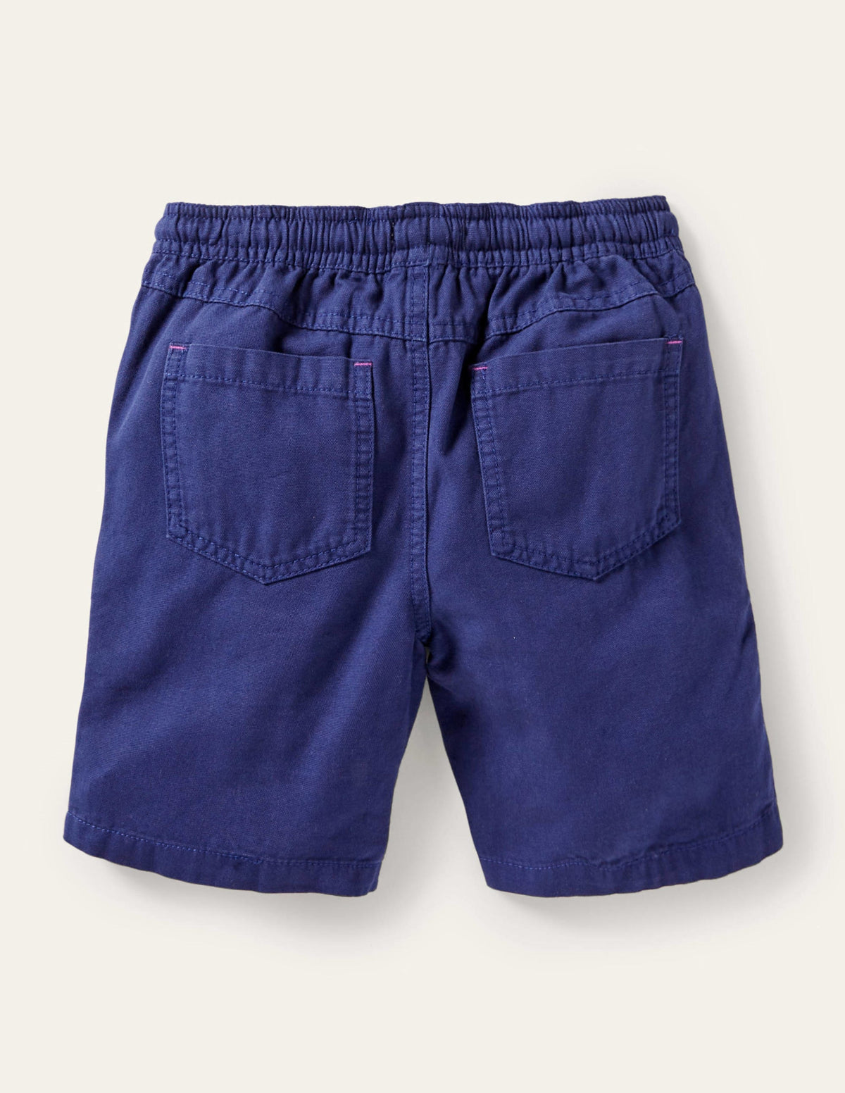 Pull-on Drawstring Shorts-College Navy-2