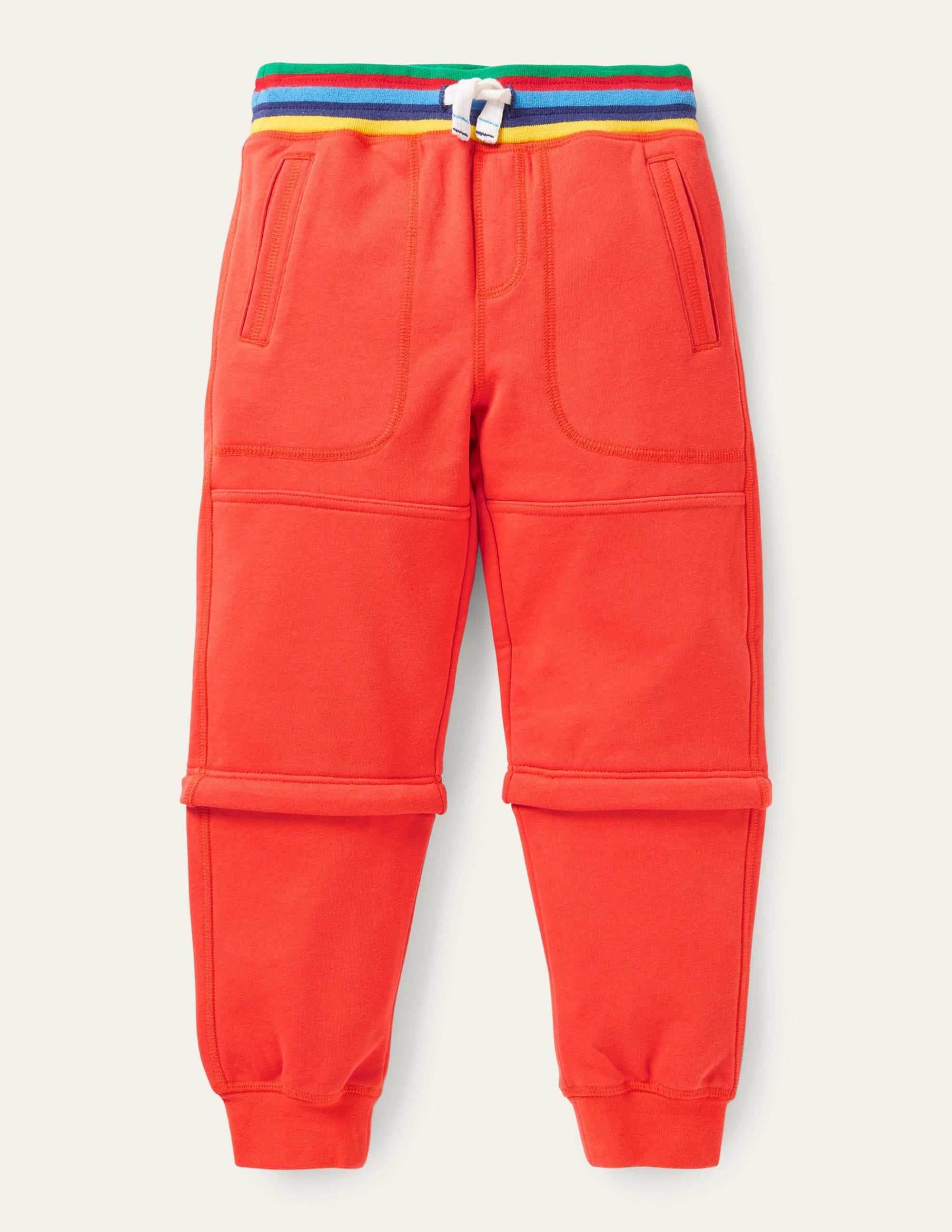 Zip-off Jersey Sweatpants-Rocket Red - Image 1