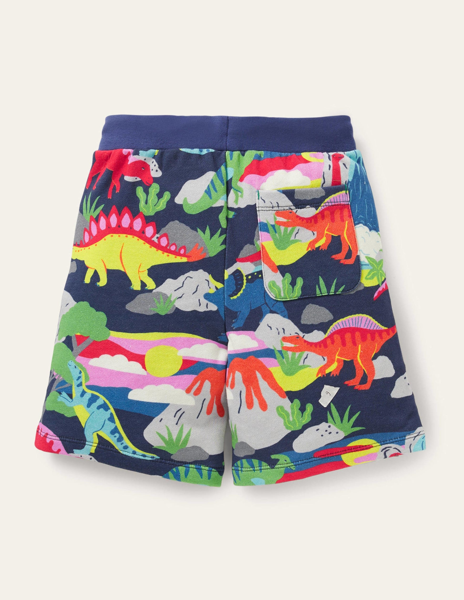 Printed Sweatshorts-Starboard Blue Dino Sunset-2