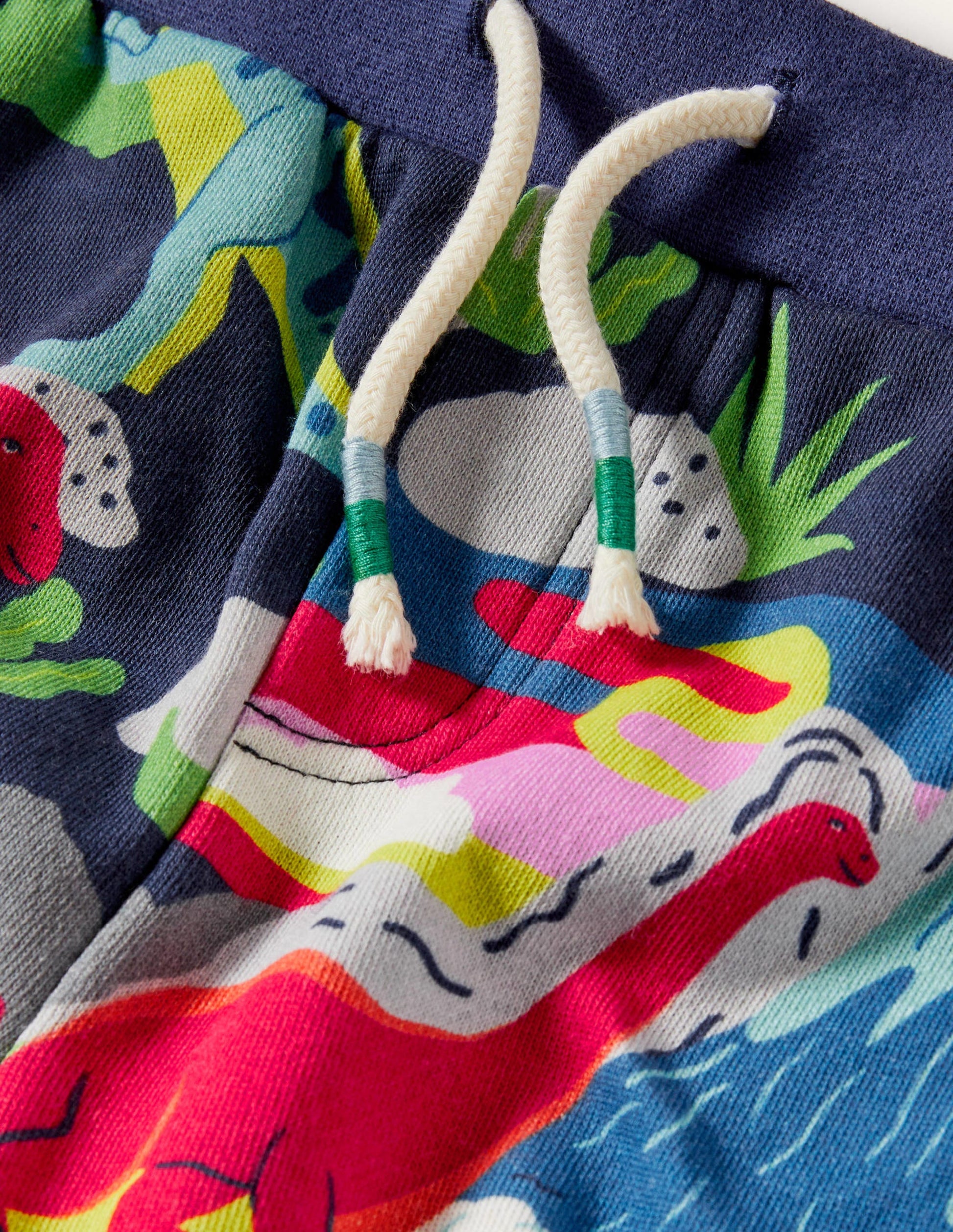 Printed Sweatshorts-Starboard Blue Dino Sunset-3
