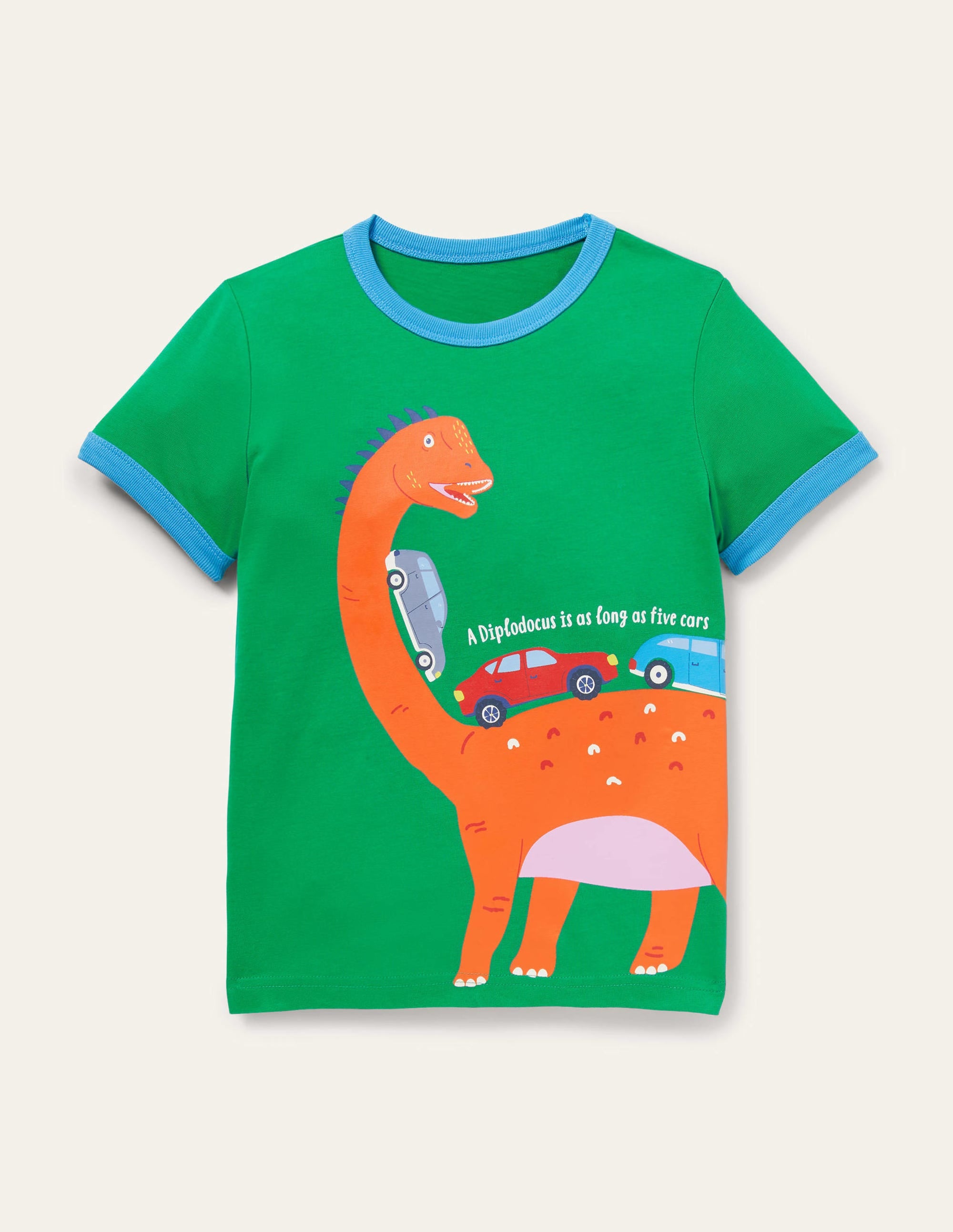 Educational Printed T-shirt-Highland Green Dinosaur - Image 1