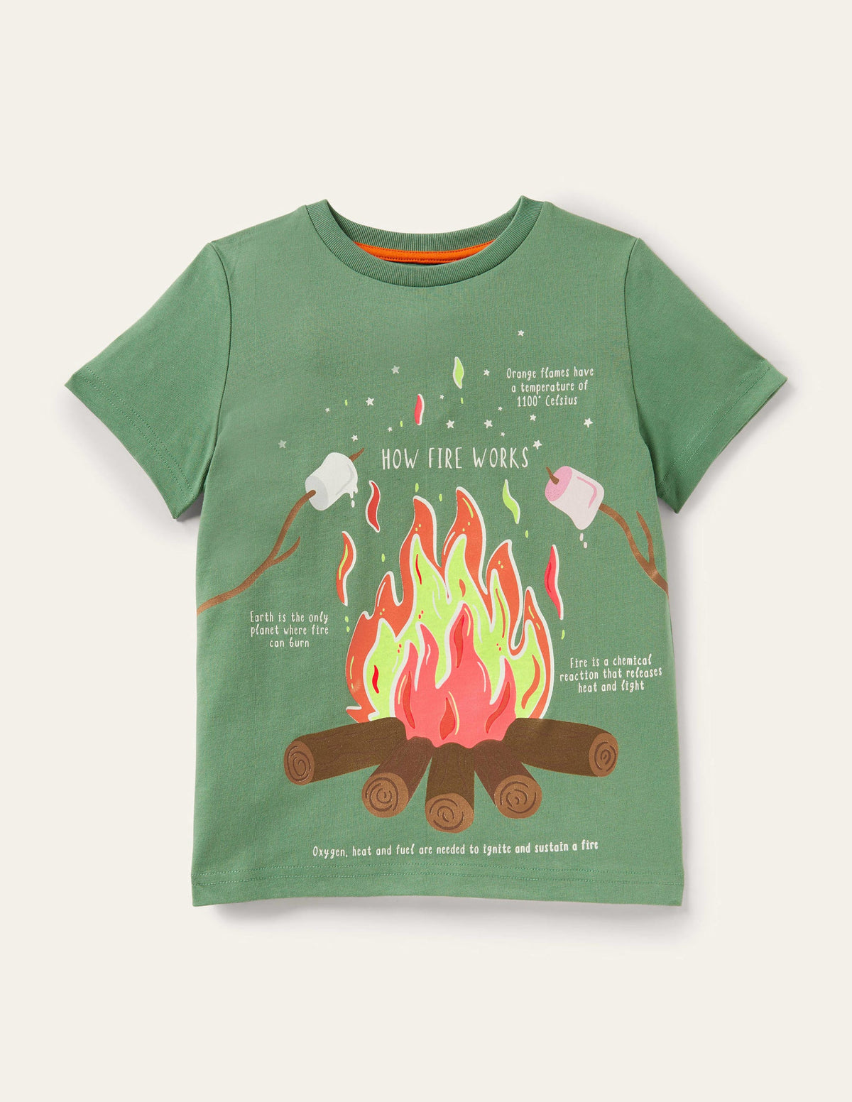 Glow-in-the-dark T-Shirt-Rosemary Campfire - Image 1