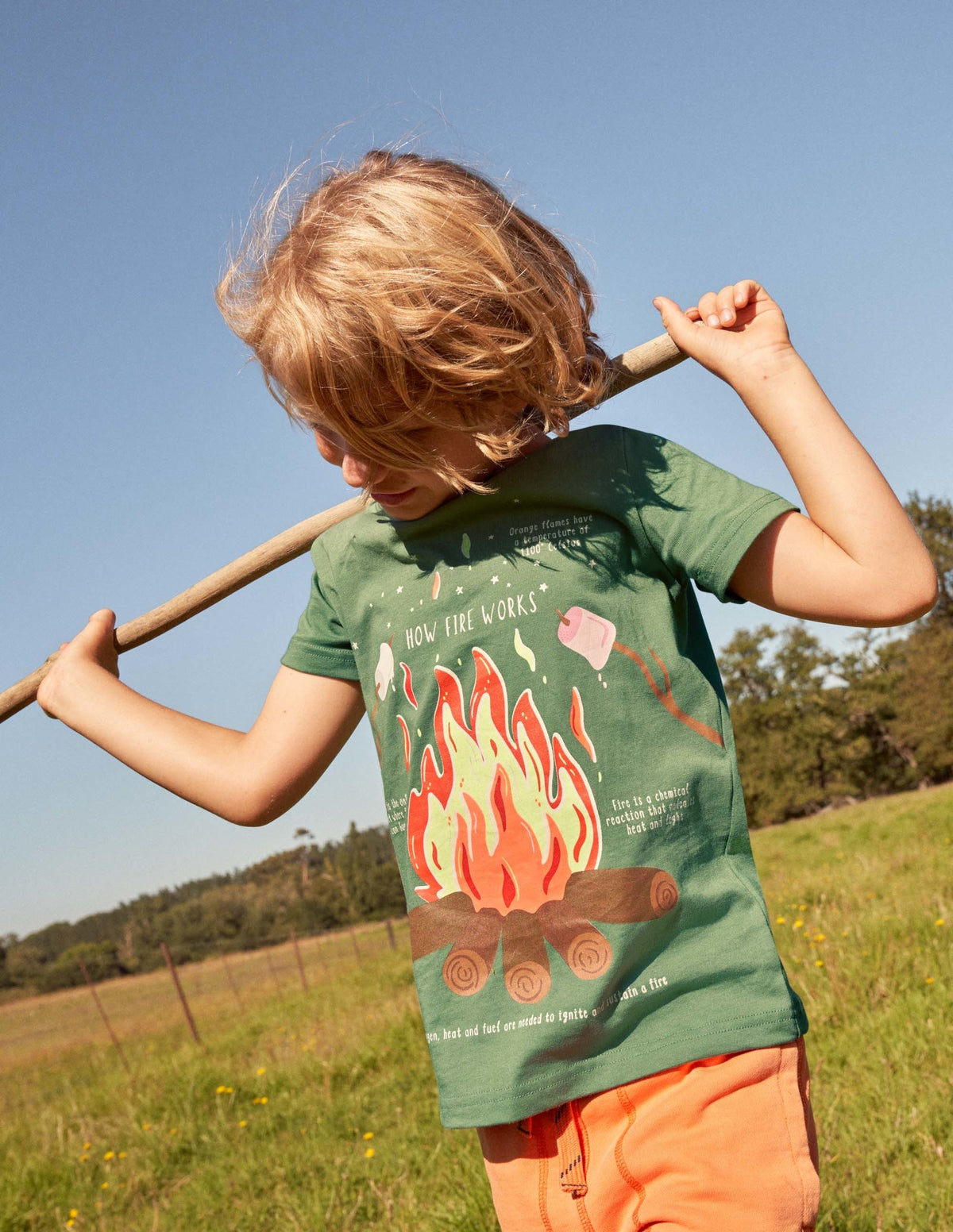 Glow-in-the-dark T-Shirt-Rosemary Campfire - Image 4