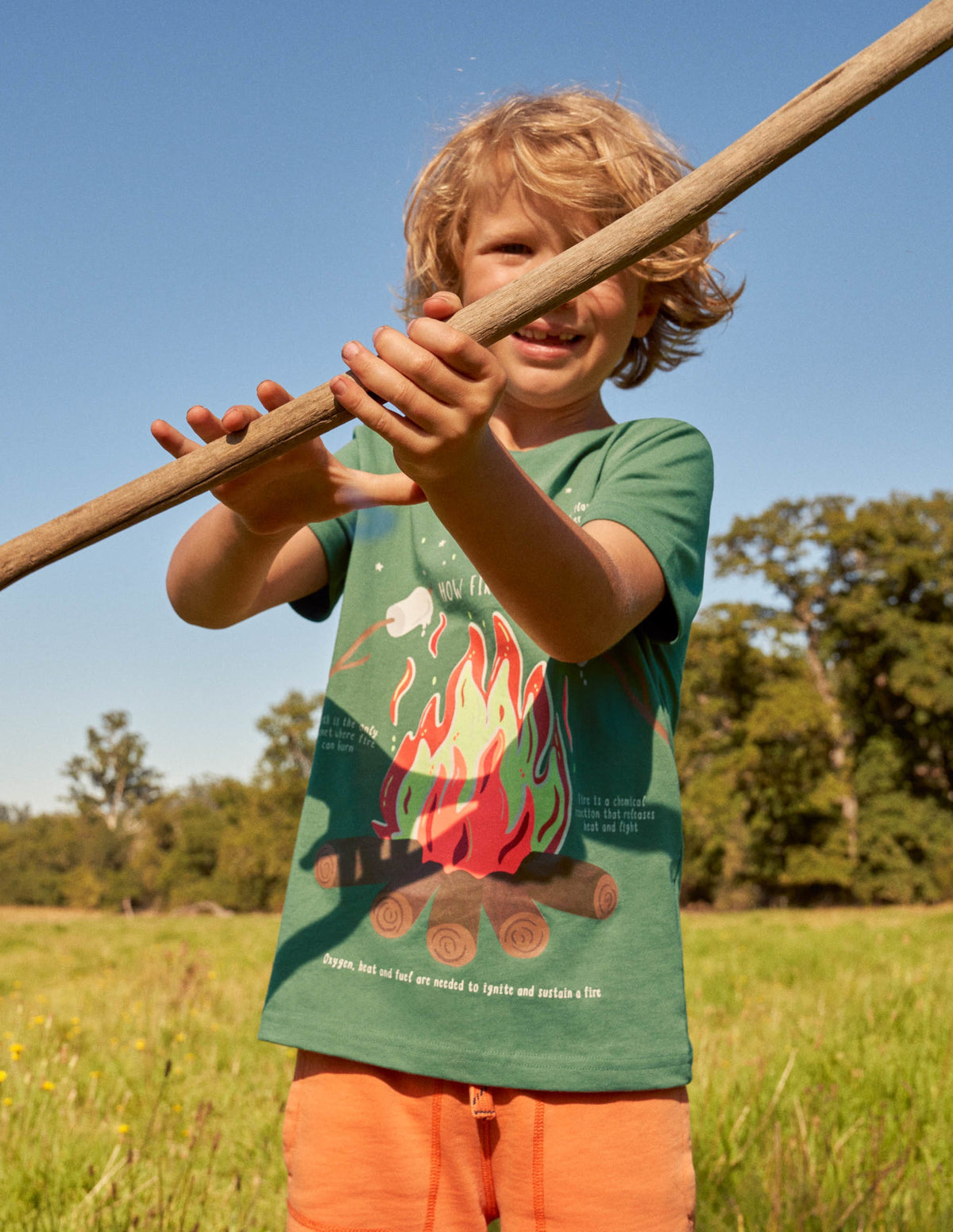 Glow-in-the-dark T-Shirt-Rosemary Campfire - Image 5