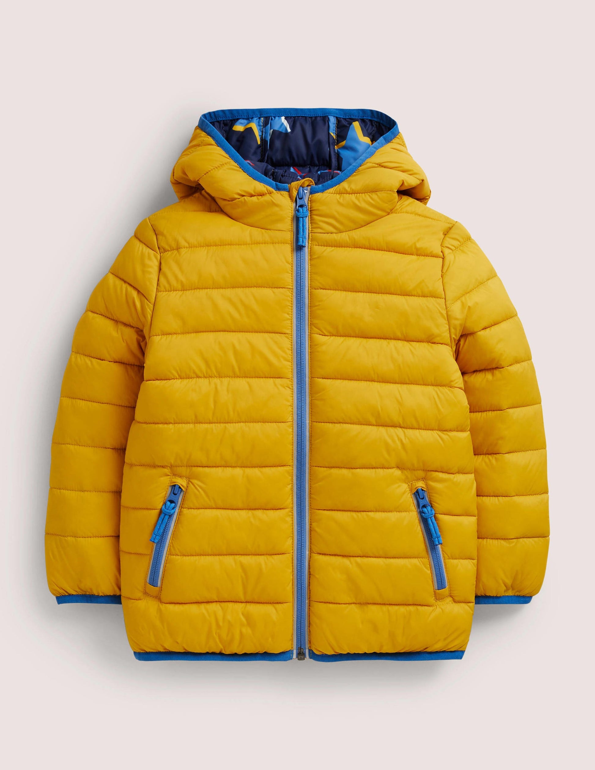 Cosy Pack-away Padded Jacket-Honeycomb Yellow-1