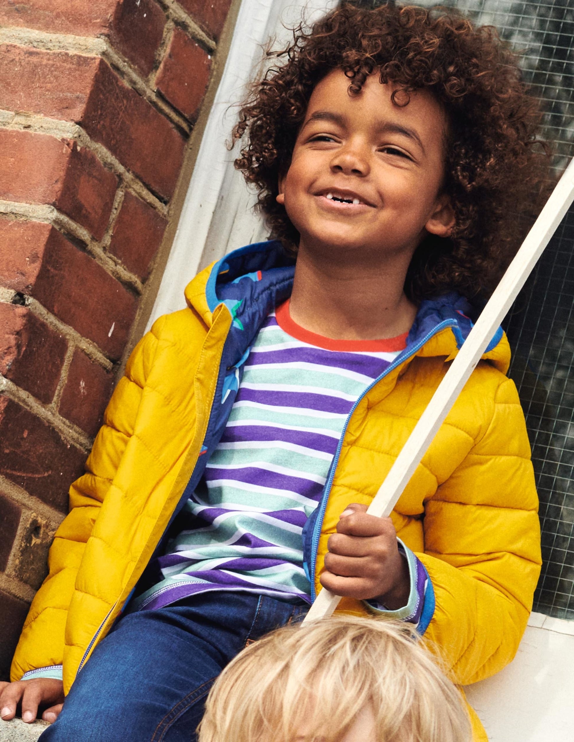 Cosy Pack-away Padded Jacket-Honeycomb Yellow-7