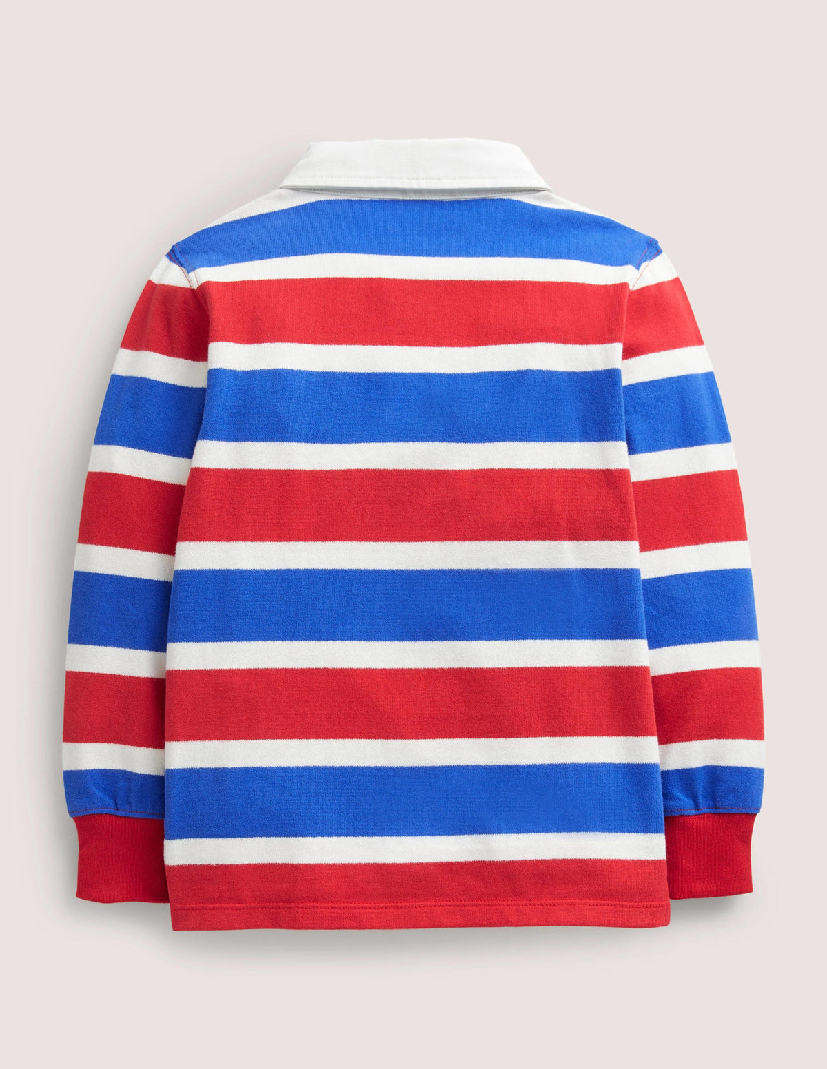 Classic Rugby Shirt-Rockabilly Red/ Brilliant Blue - Image 2