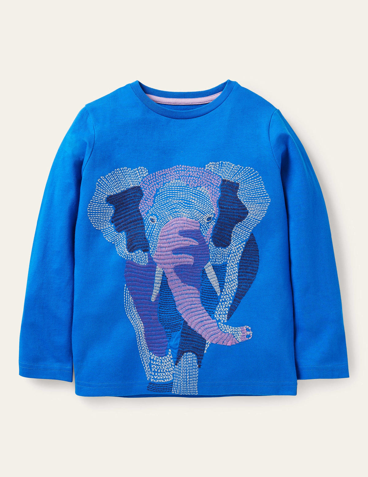 Superstitch T-shirt-Bold Blue Elephant - Image 1