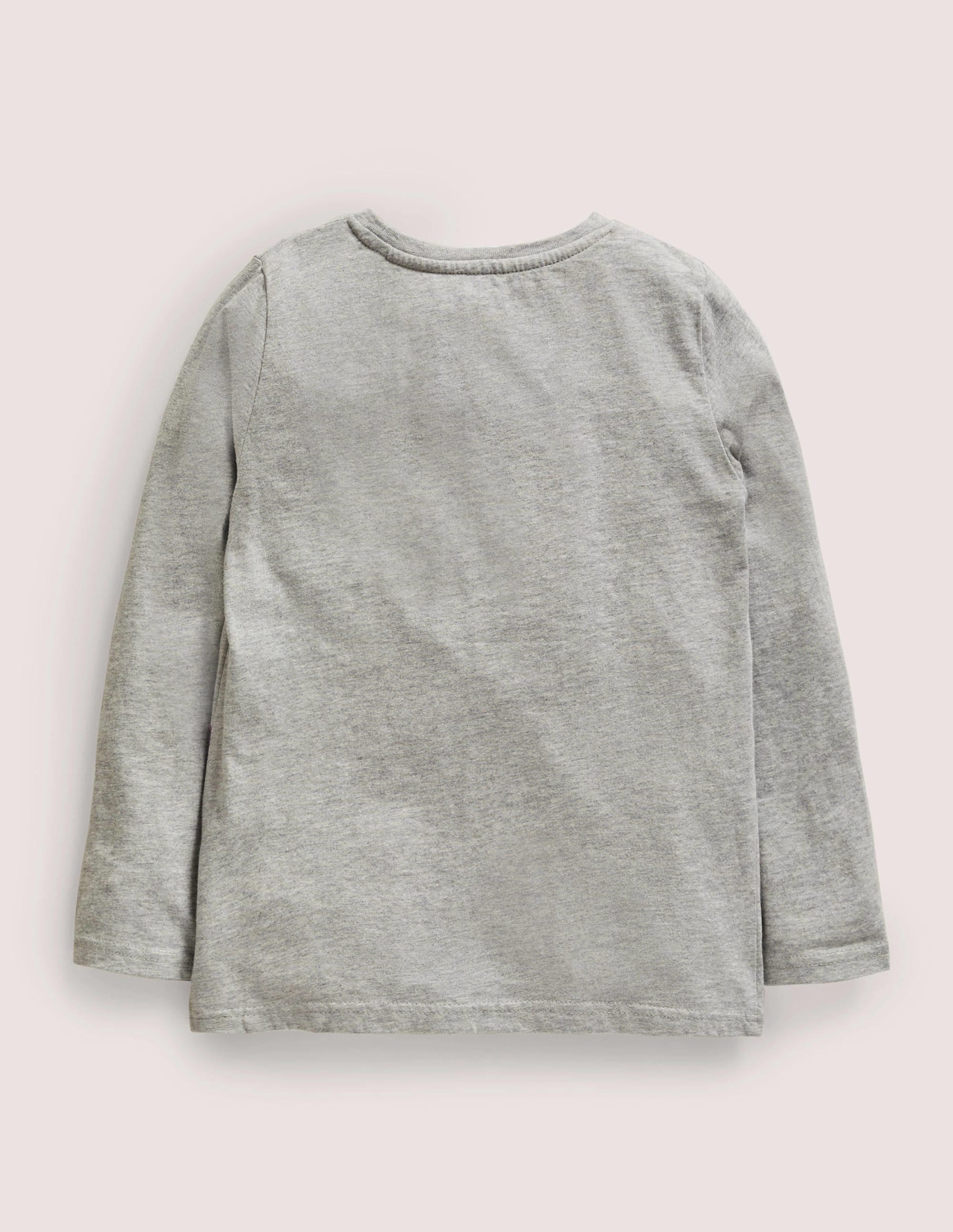 Halloween Flap T-shirt-Marl Grey Ghost Train - Image 2