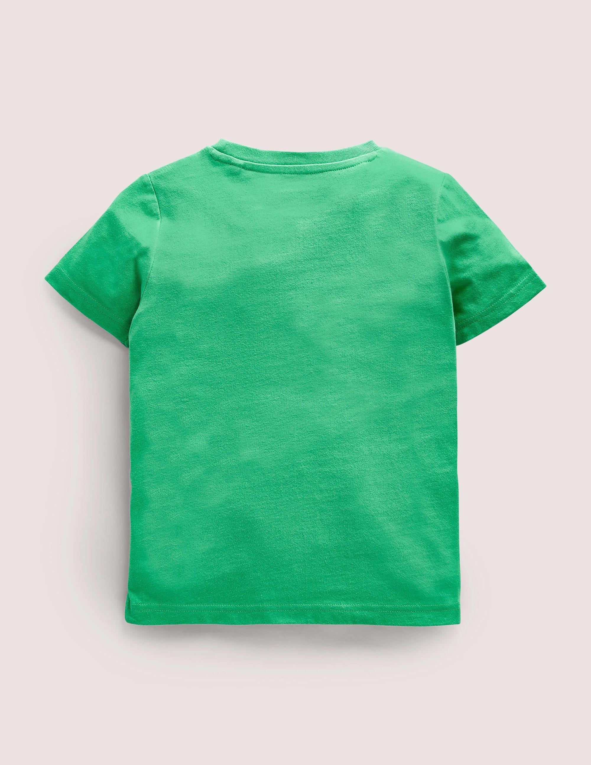 Birthday Appliqué T-shirt-Aloe Green Bunnies Four - Image 2