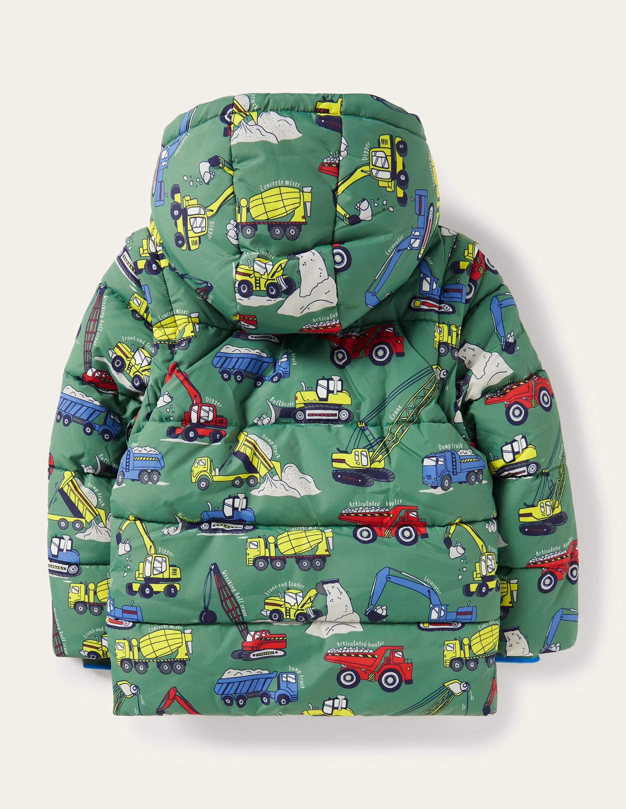Cosy 2-in-1 Padded Jacket-Rosemary Green Vehicles - Image 2