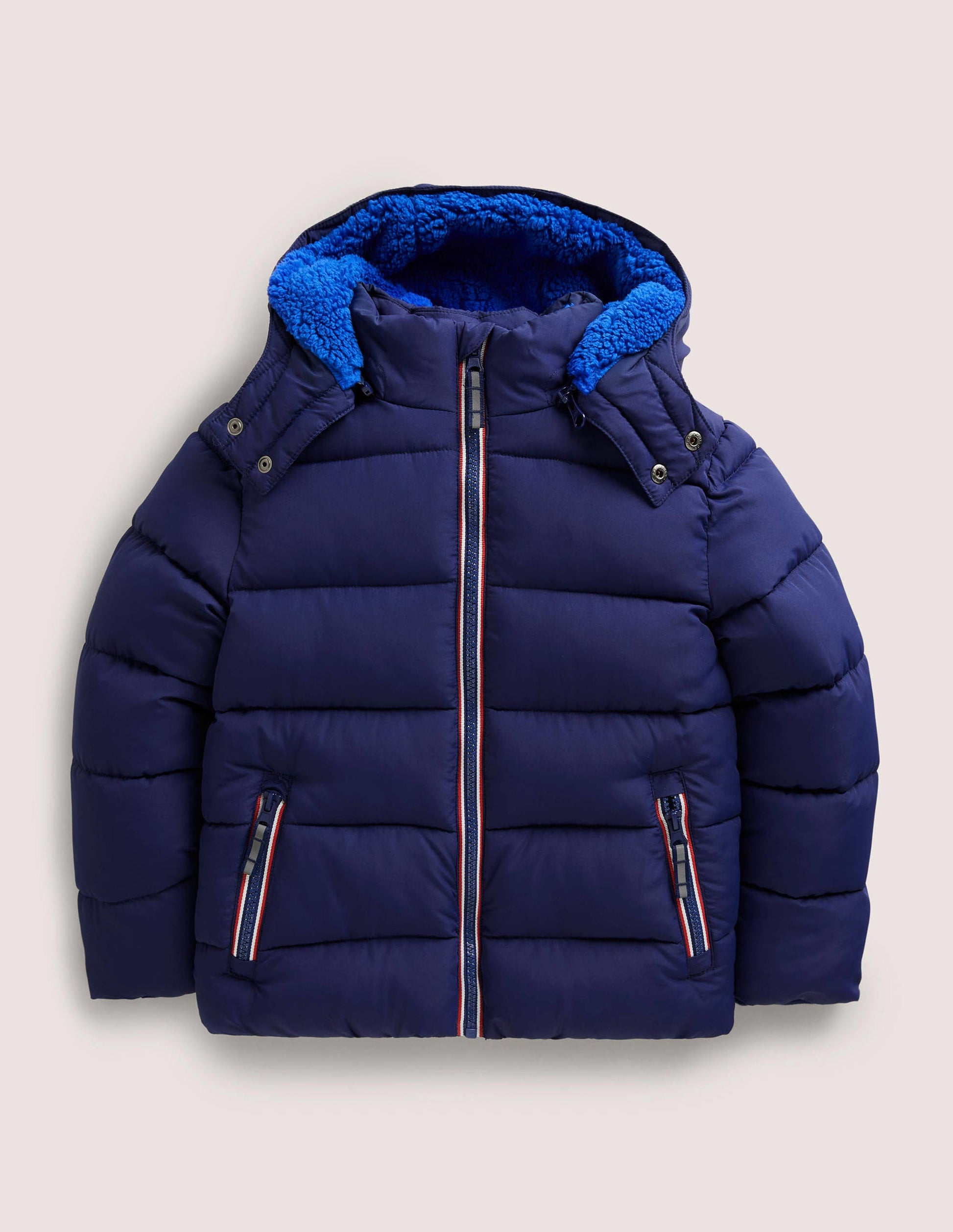 Navy Waterproof Puffer Jacket-College Navy-1