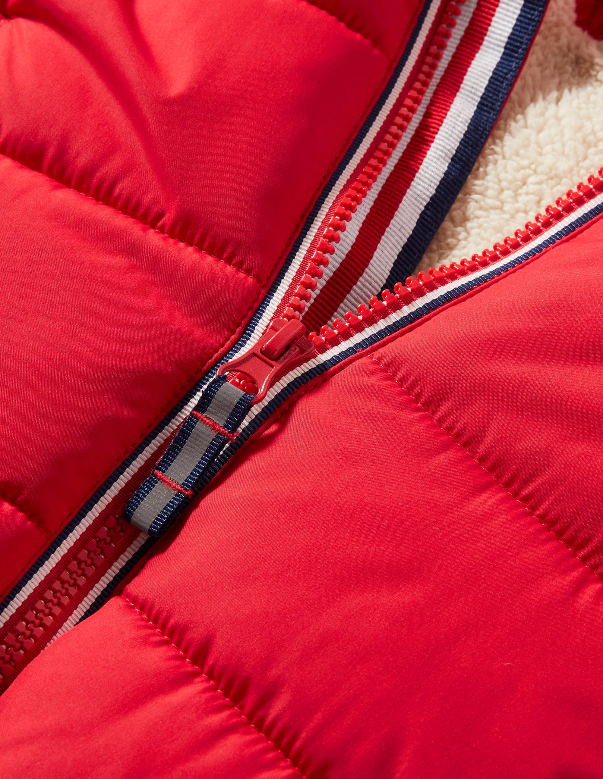 Red Waterproof Puffer Jacket-Rockabilly Red - Image 3