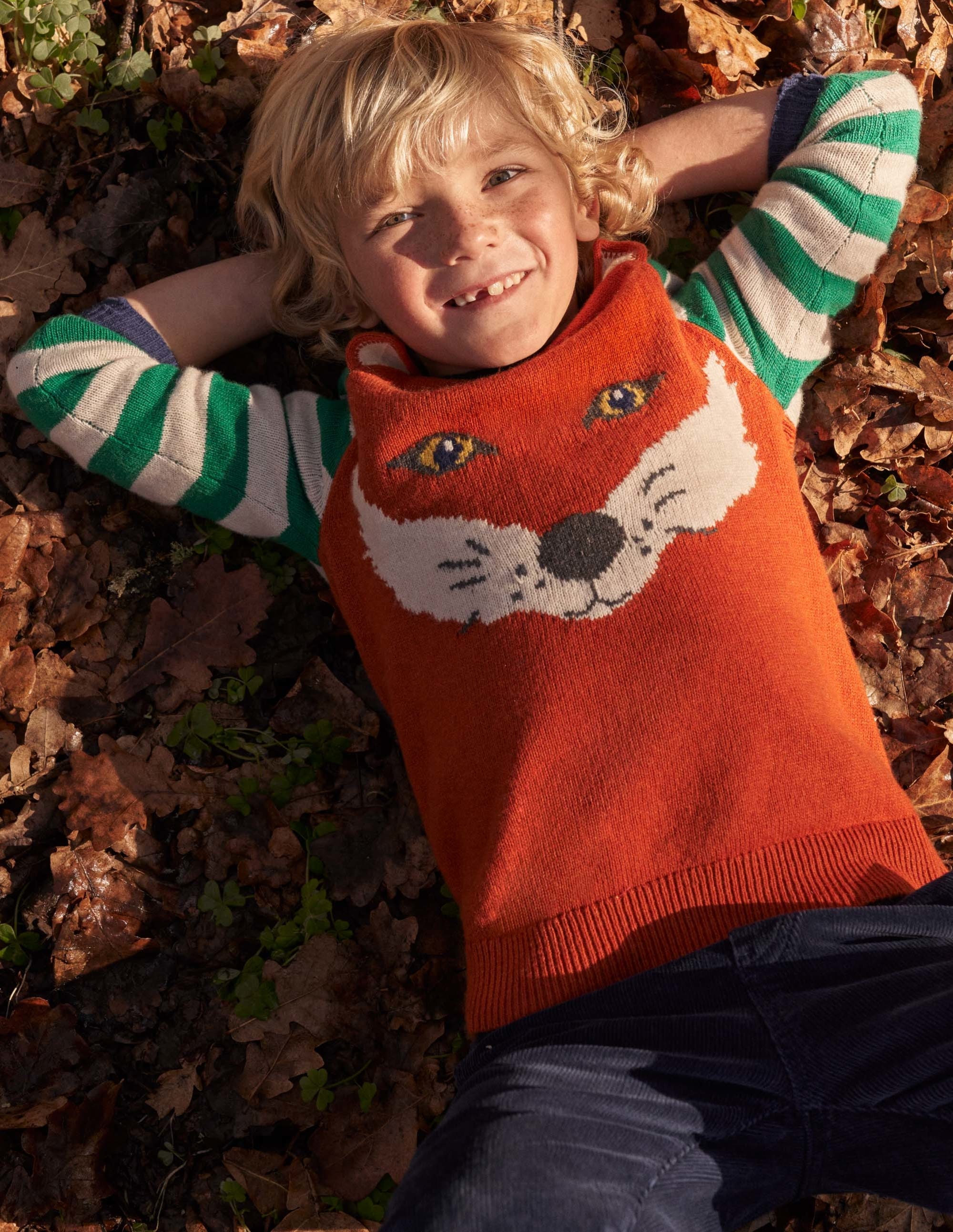 Hotchpotch Logo Jumper-Rust Orange Fox - Image 4