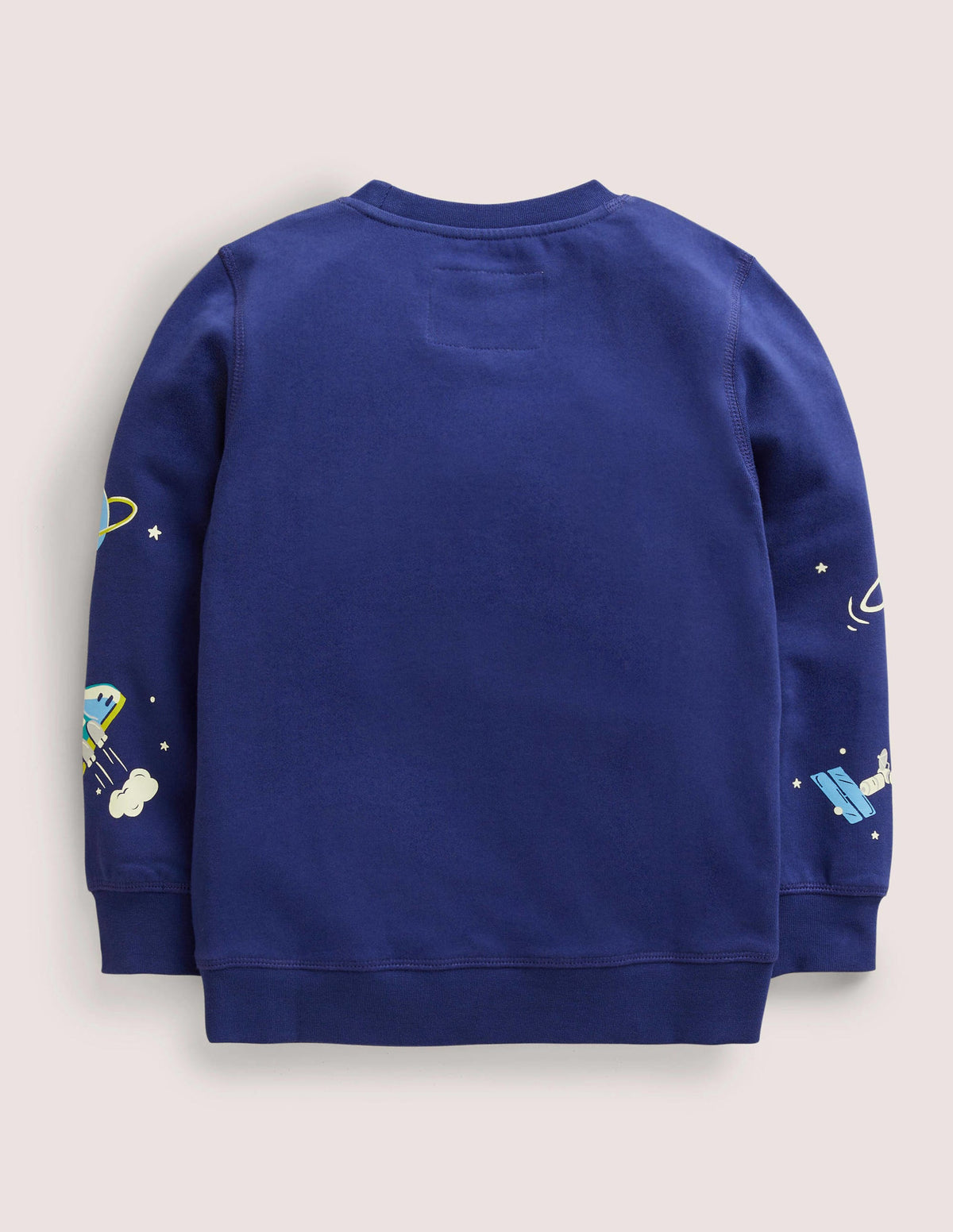 Glowing Space Sweatshirt-School Navy Space Print - Image 2
