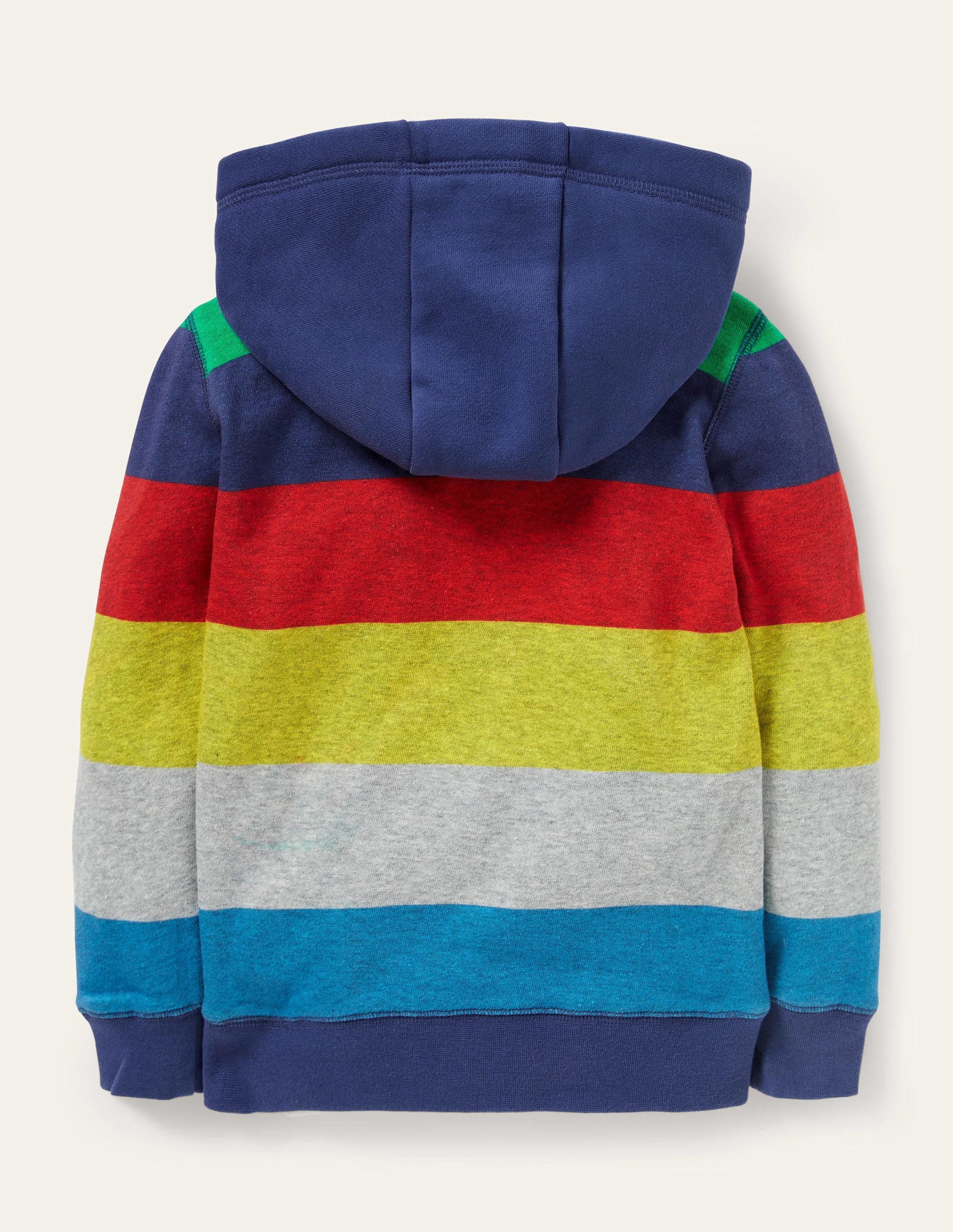 Rainbow Stripe Hoodie-Multi Rainbow - Image 2