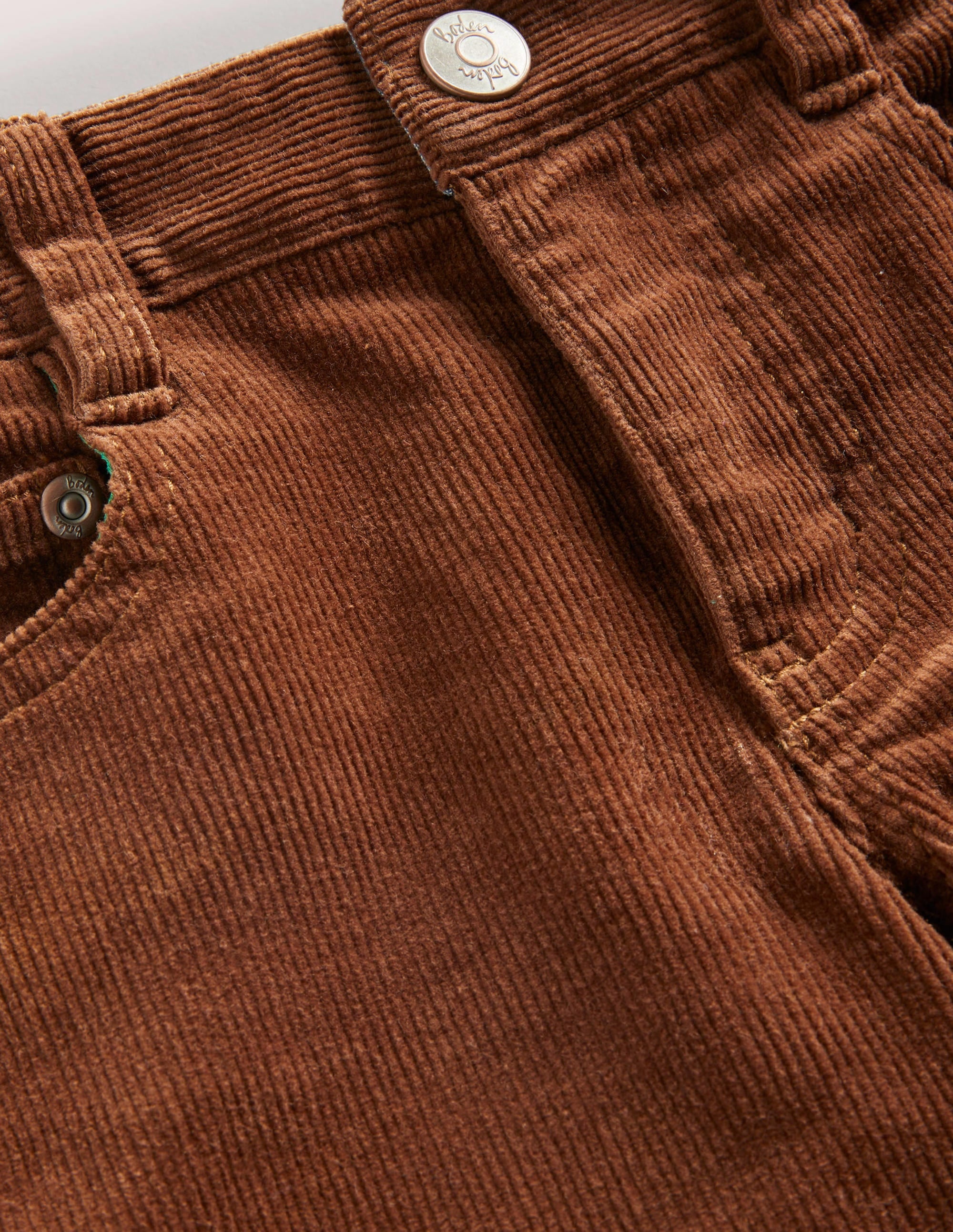 Slim Cord Stretch Pants-Butterscotch Brown - Image 3