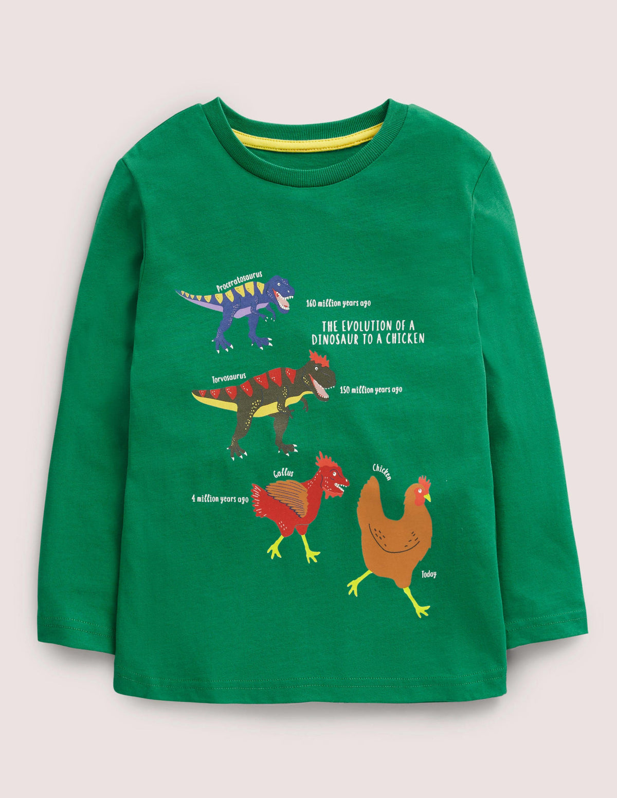 Printed Graphic T-shirt-Shady Glade Green Evolution-1