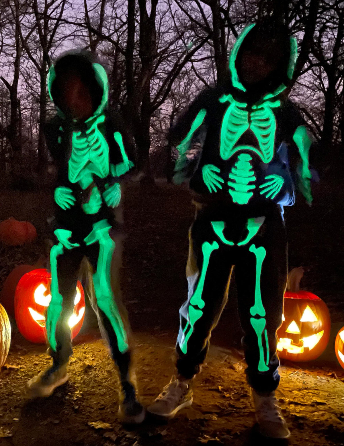 Halloween Skeleton Joggers-Smoke Grey Skeleton - Image 6
