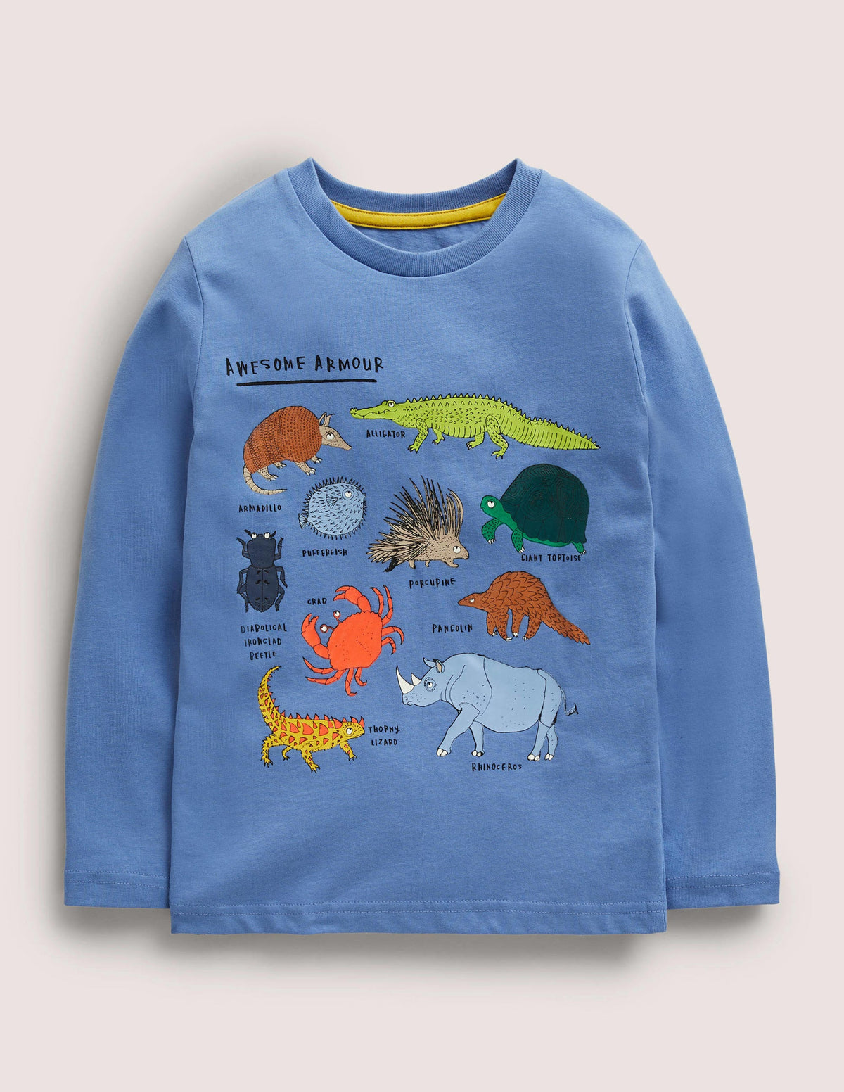 Logo Grid T-shirt-Elizabethan Blue Animals - Image 1