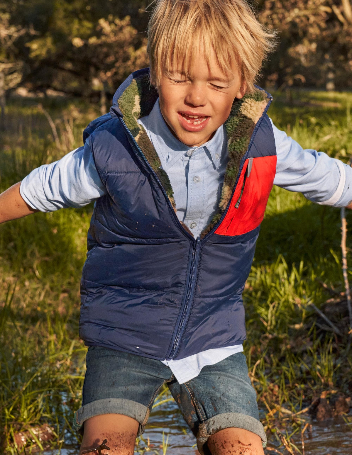 Reversible Navy/Camo Borg Gilet-College Navy/Camo Borg-5
