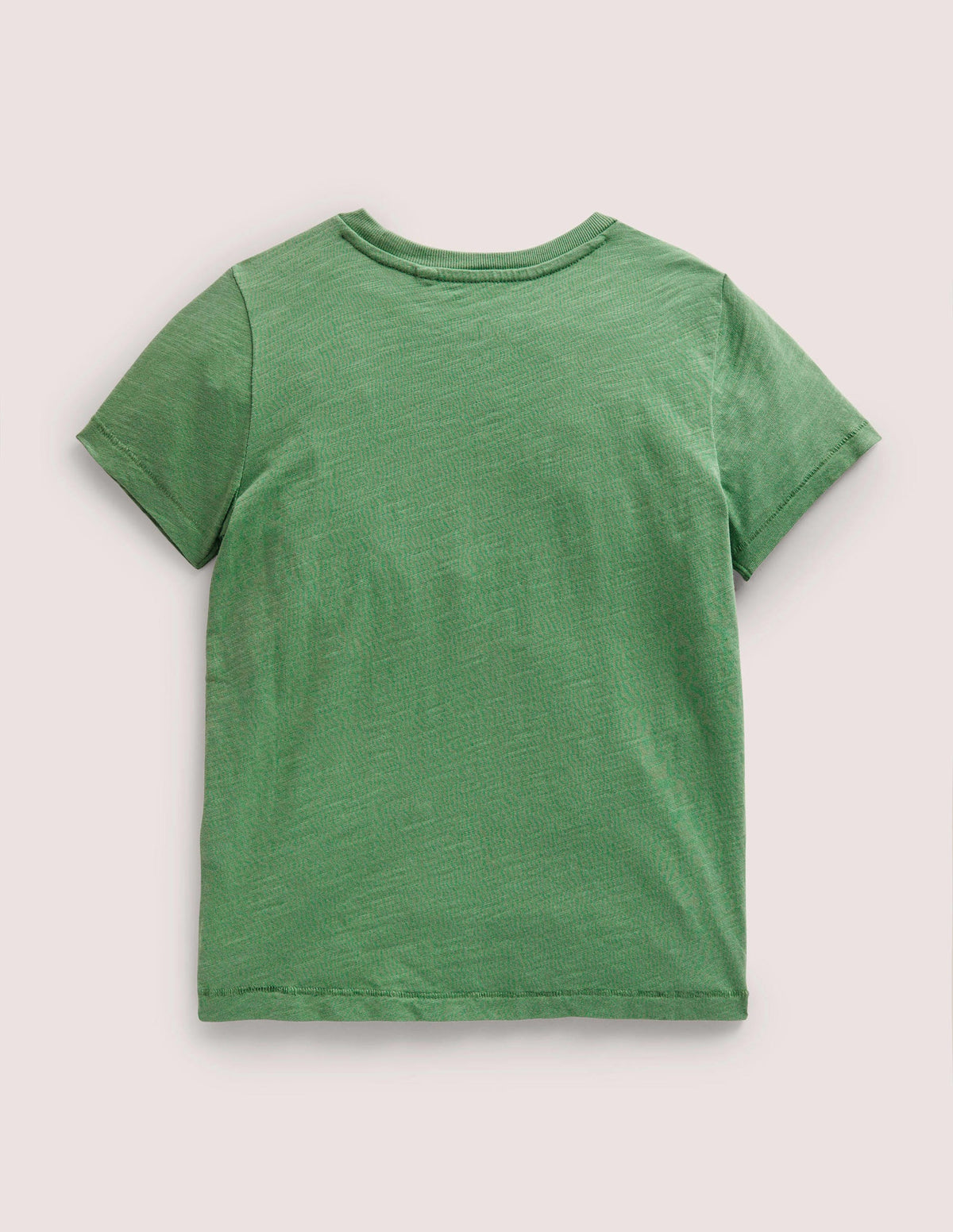 Striped Washed Slub T-shirt-Deep Grass Green-2