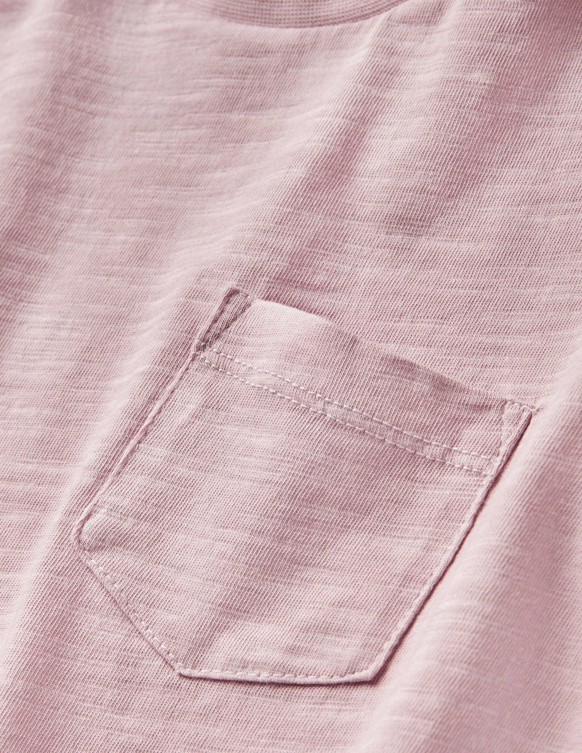 Striped Washed Slub T-shirt-French Pink - Image 3