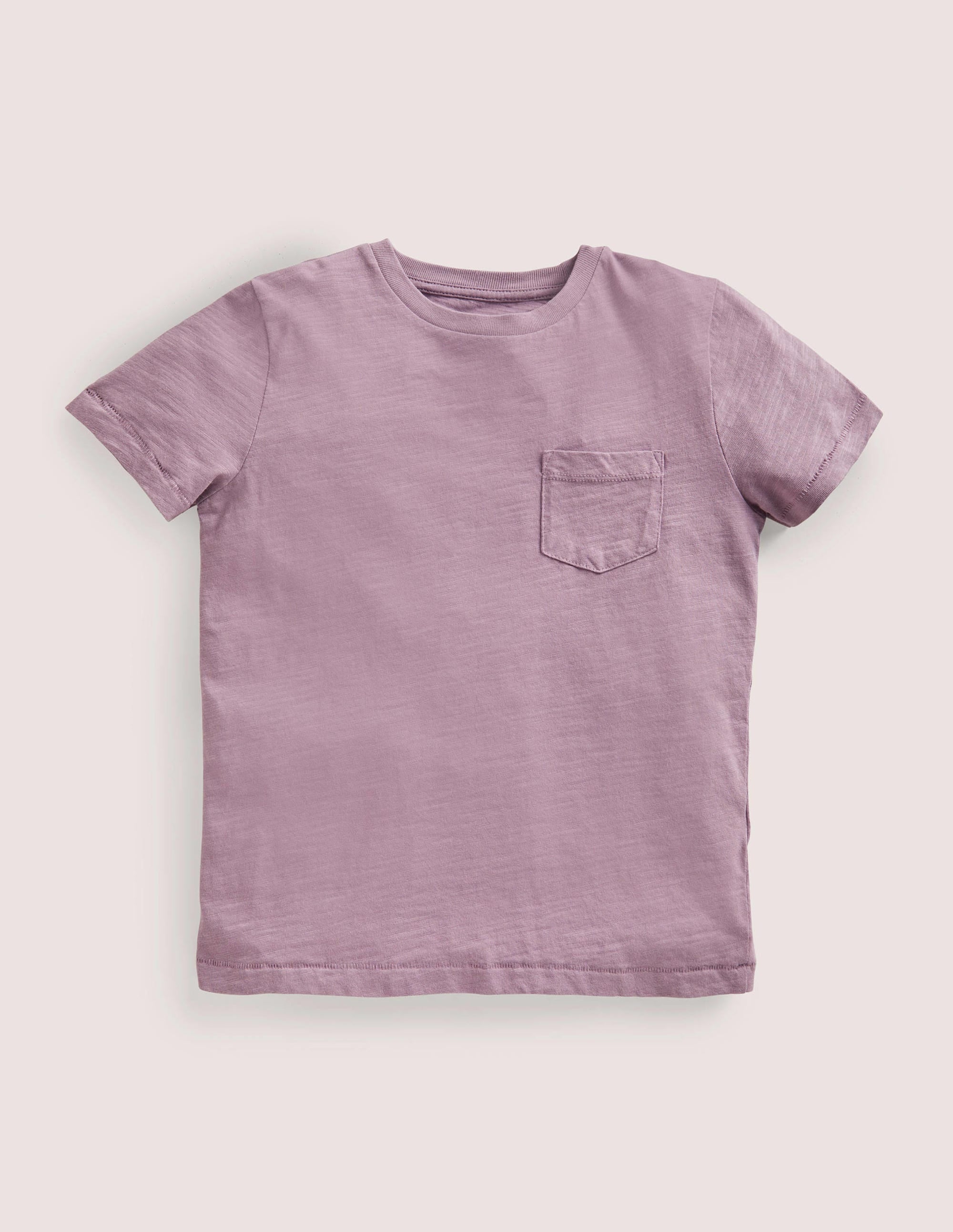 Striped Washed Slub T-shirt-Soft Heather Purple - Image 1