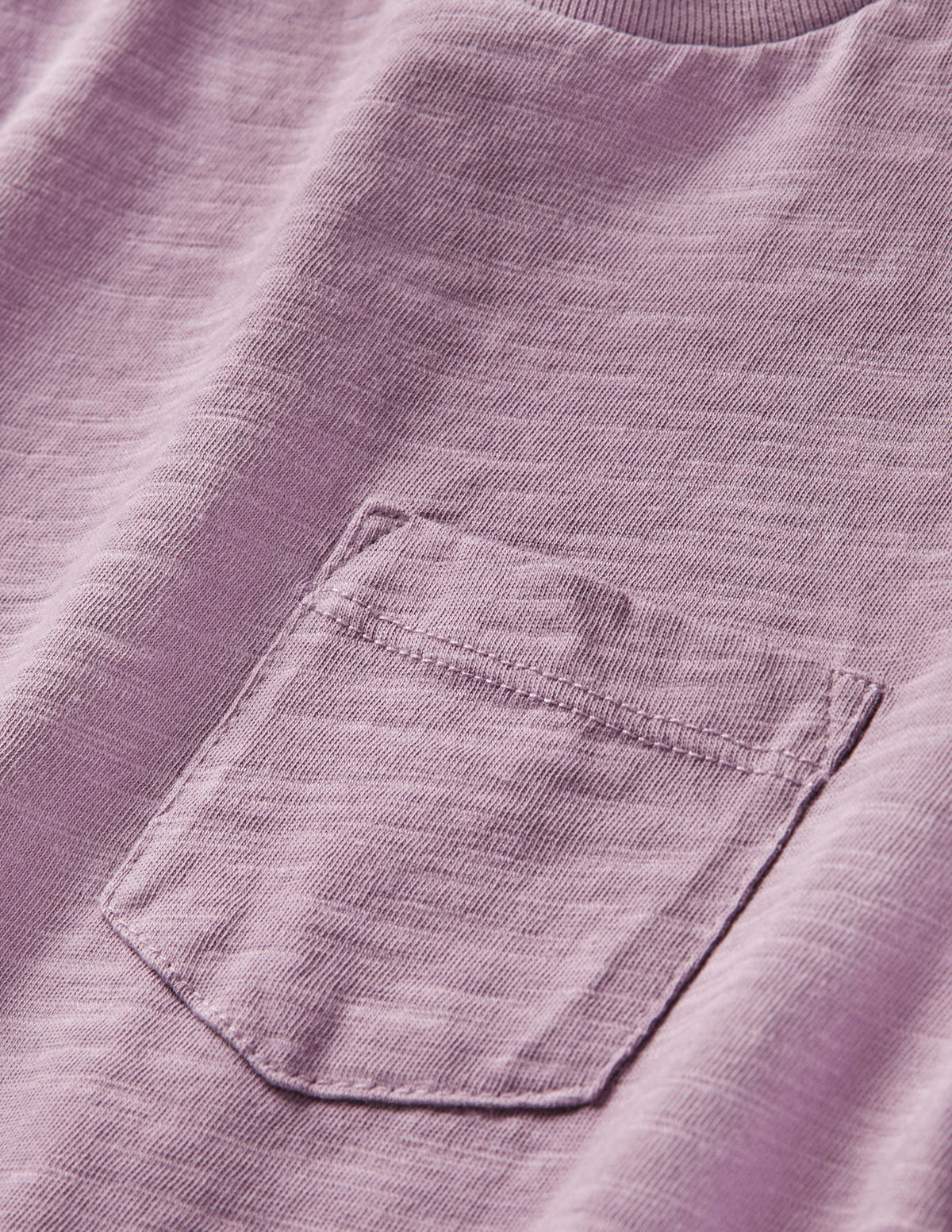 Striped Washed Slub T-shirt-Soft Heather Purple-3