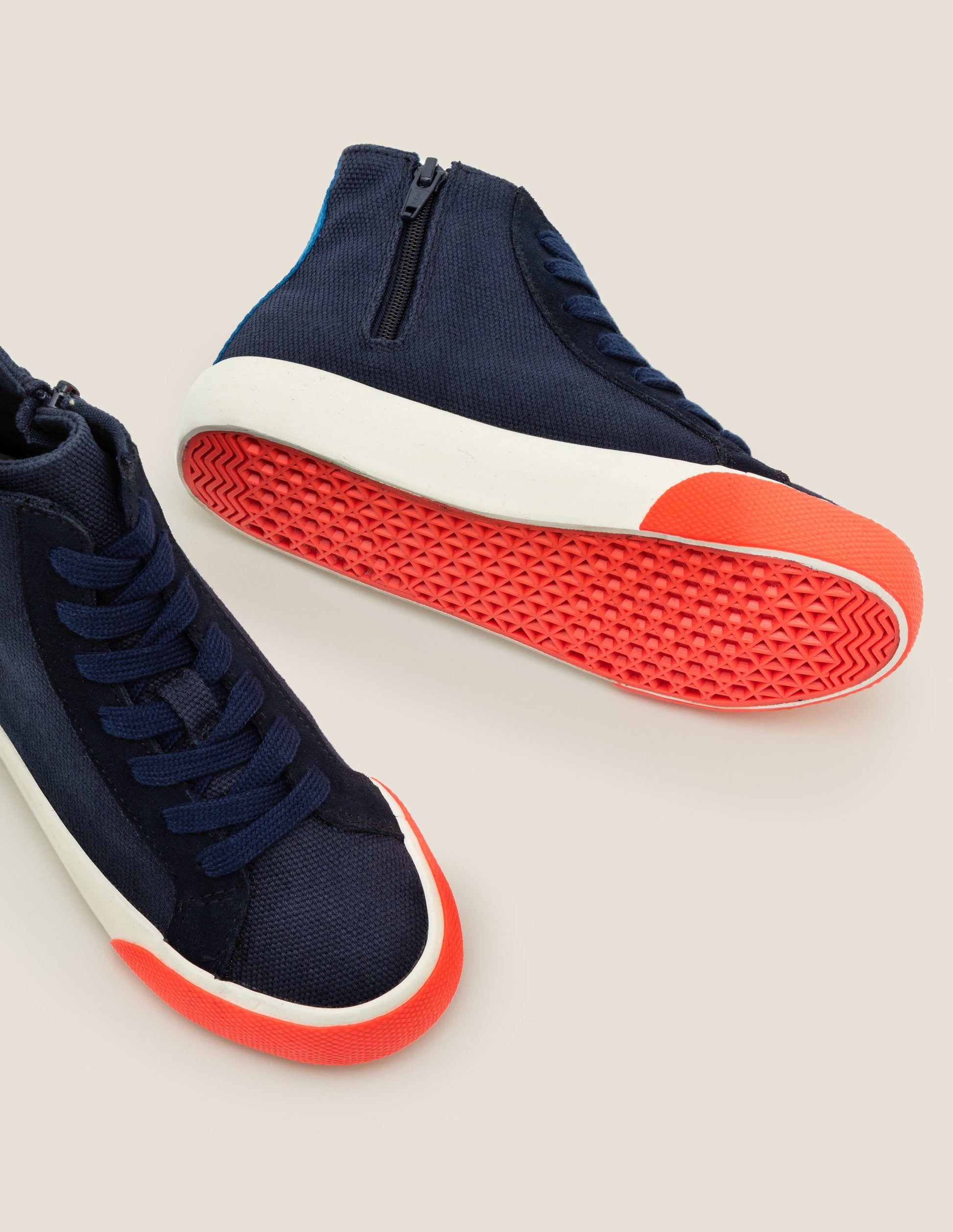 Contrast Canvas High Tops-Navy Blue-1