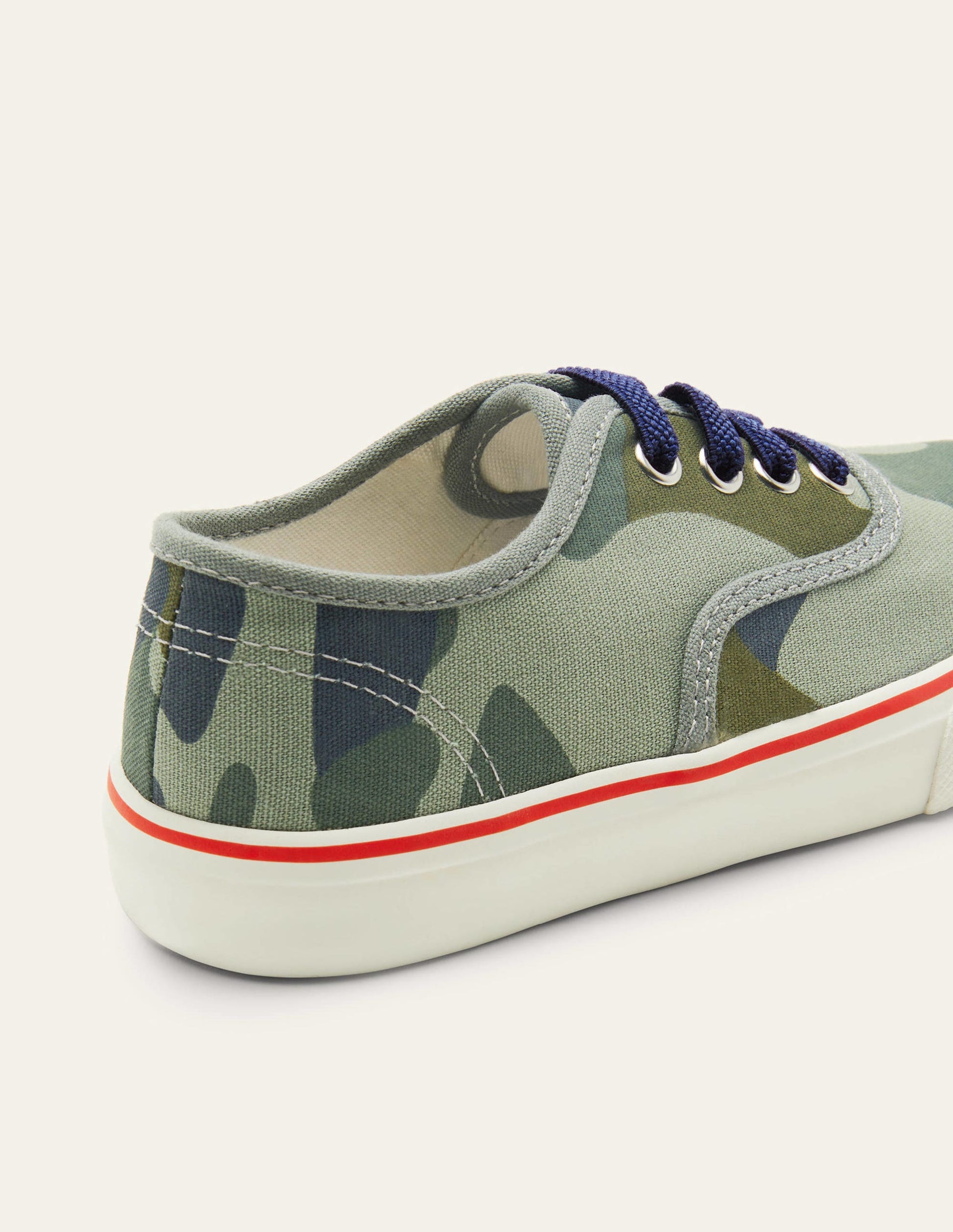 Canvas High Top Sneakers-Green Camo-3