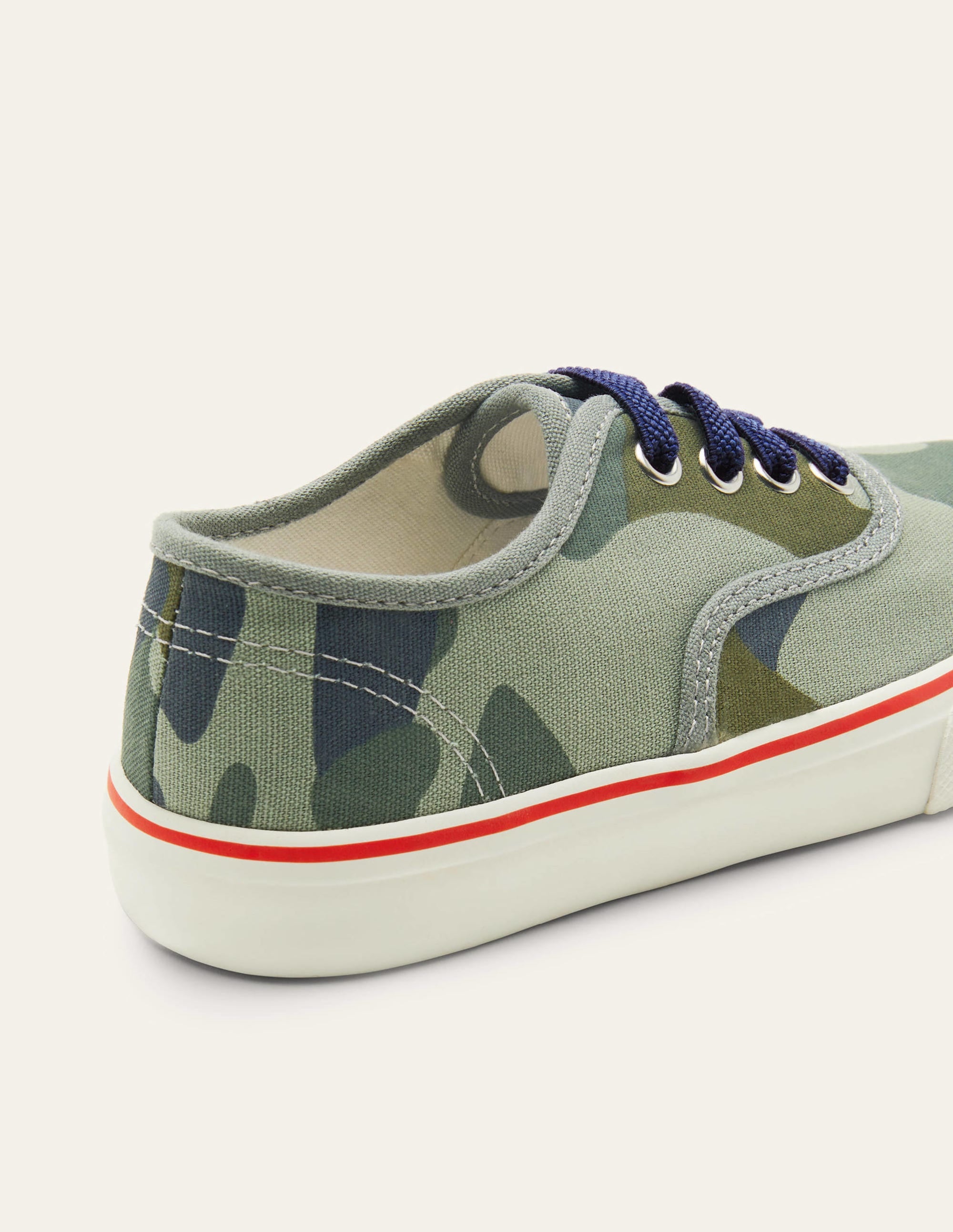 Canvas High Top Sneakers-Green Camo - Image 3